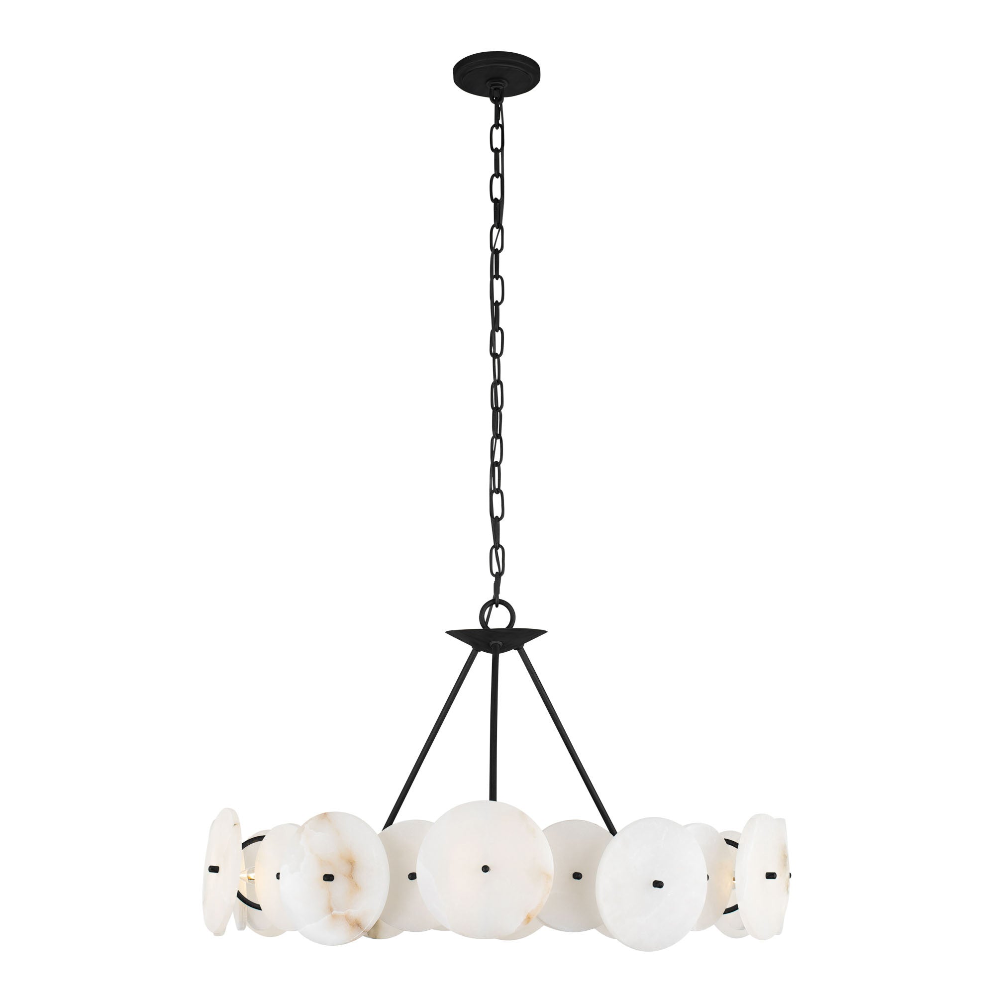 Cosmos 6 Light Chandelier - Matte Black