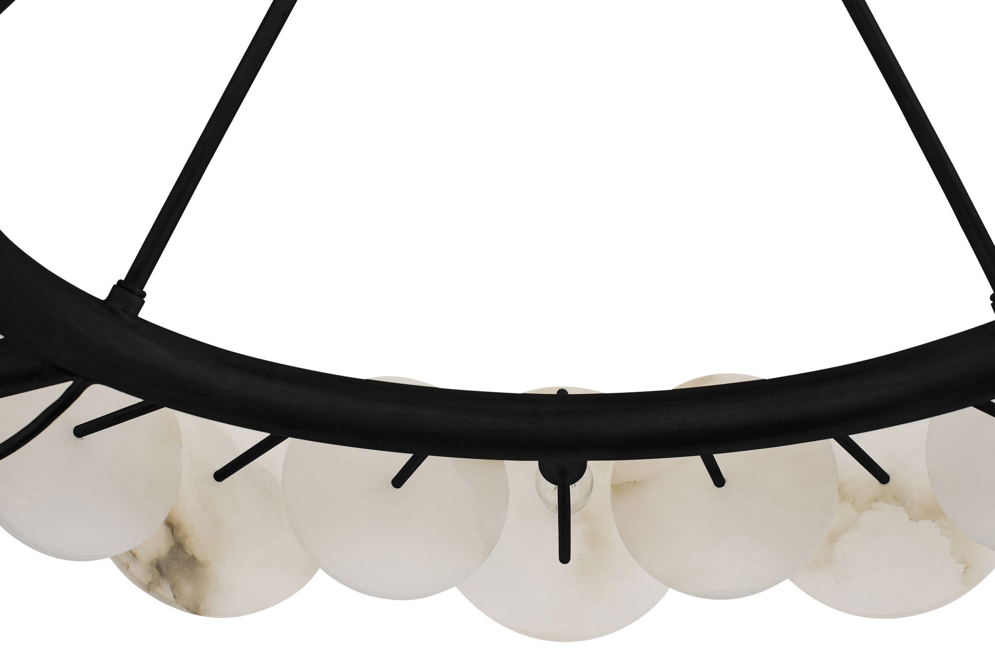Cosmos 6 Light Chandelier - Matte Black