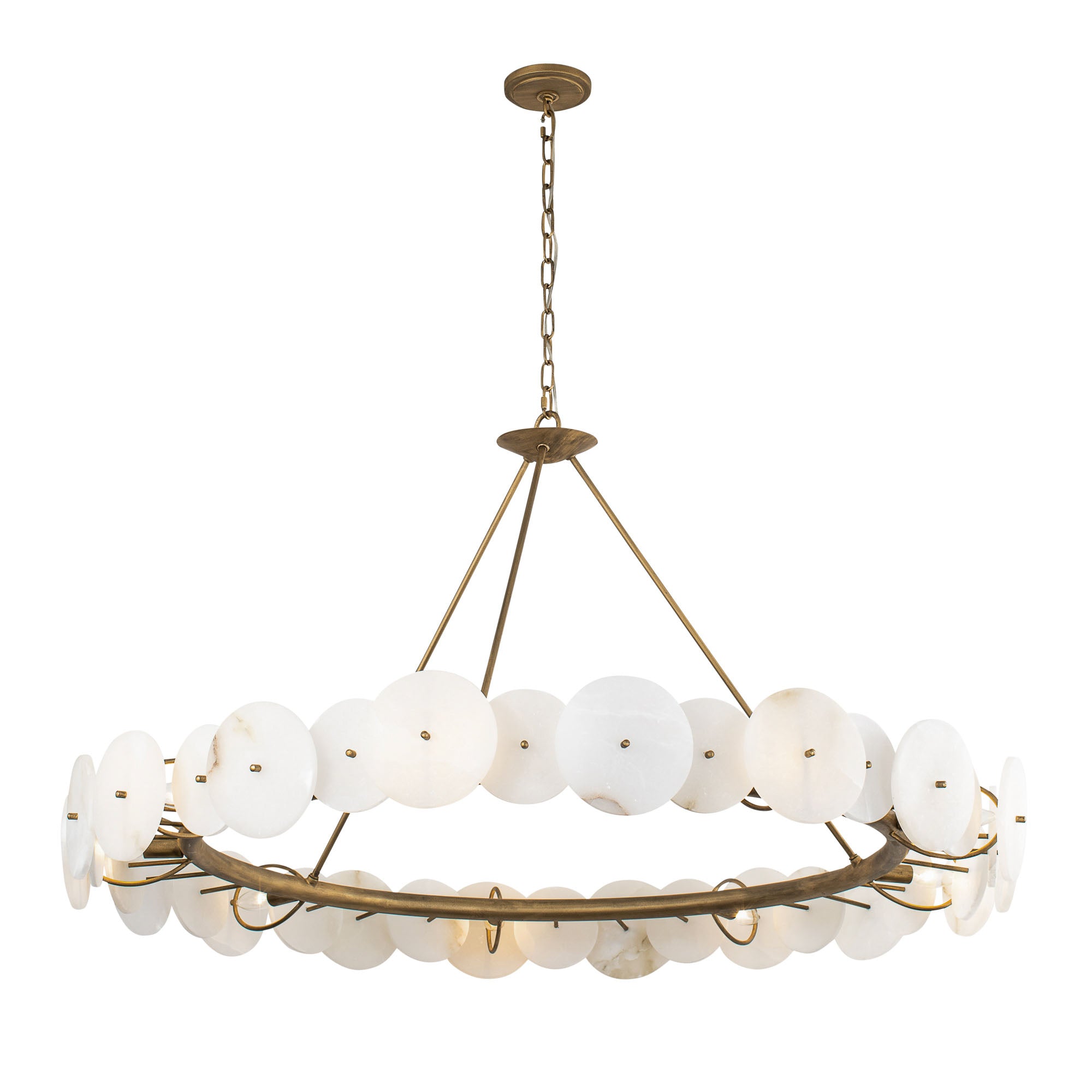 Cosmos 9 Light Chandelier - Havana Gold
