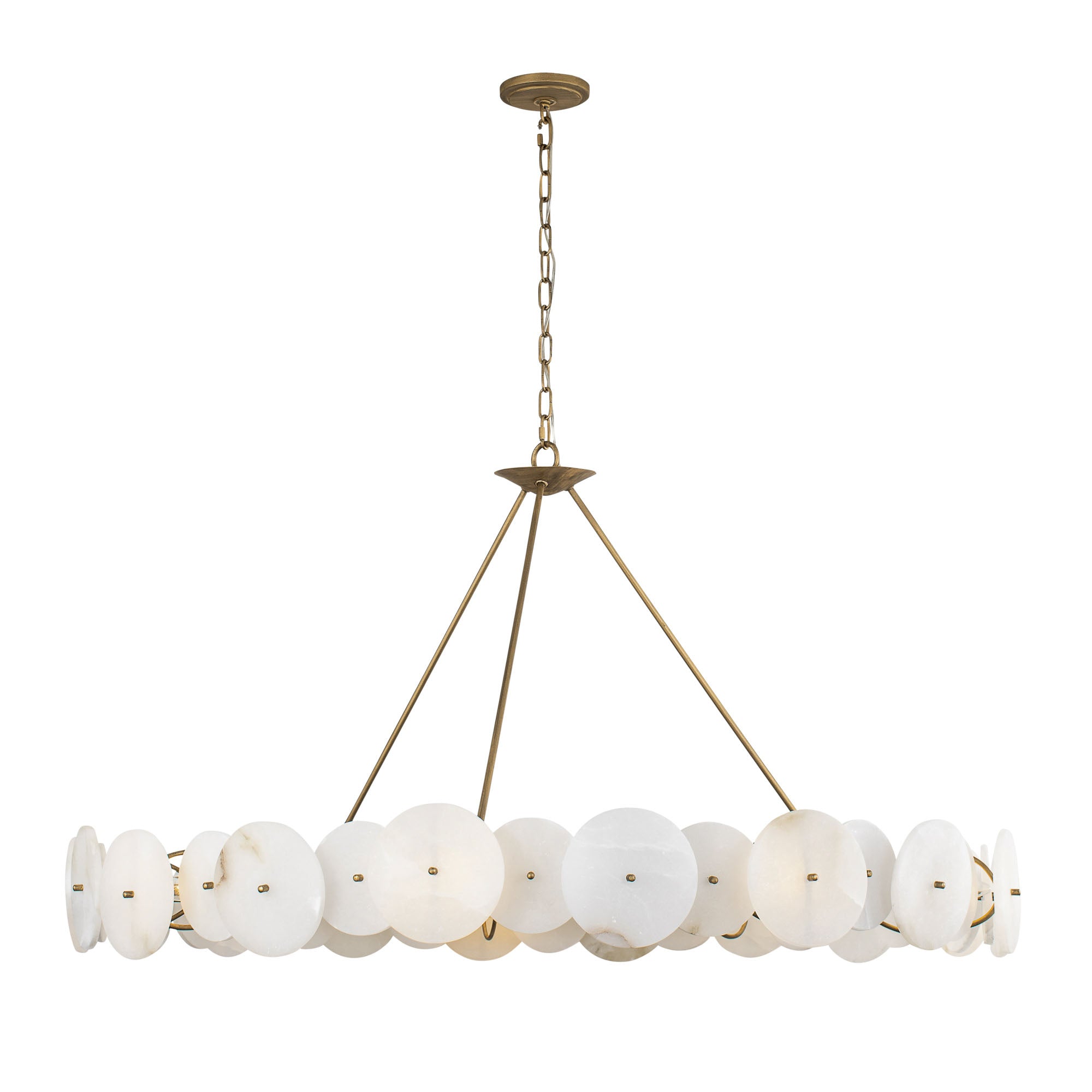 Cosmos 9 Light Chandelier - Havana Gold