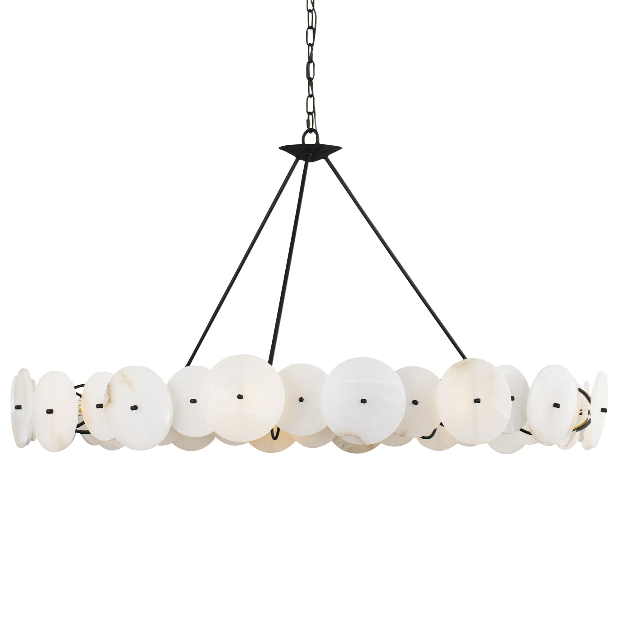 Cosmos 9 Light Chandelier - Matte Black