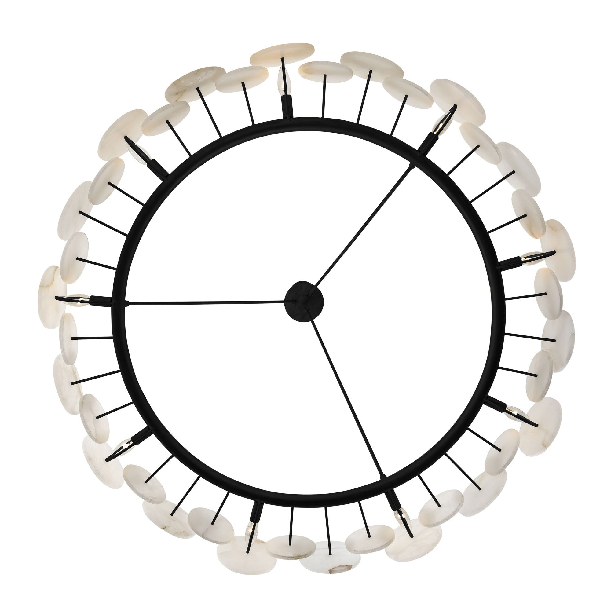 Cosmos 9 Light Chandelier - Matte Black