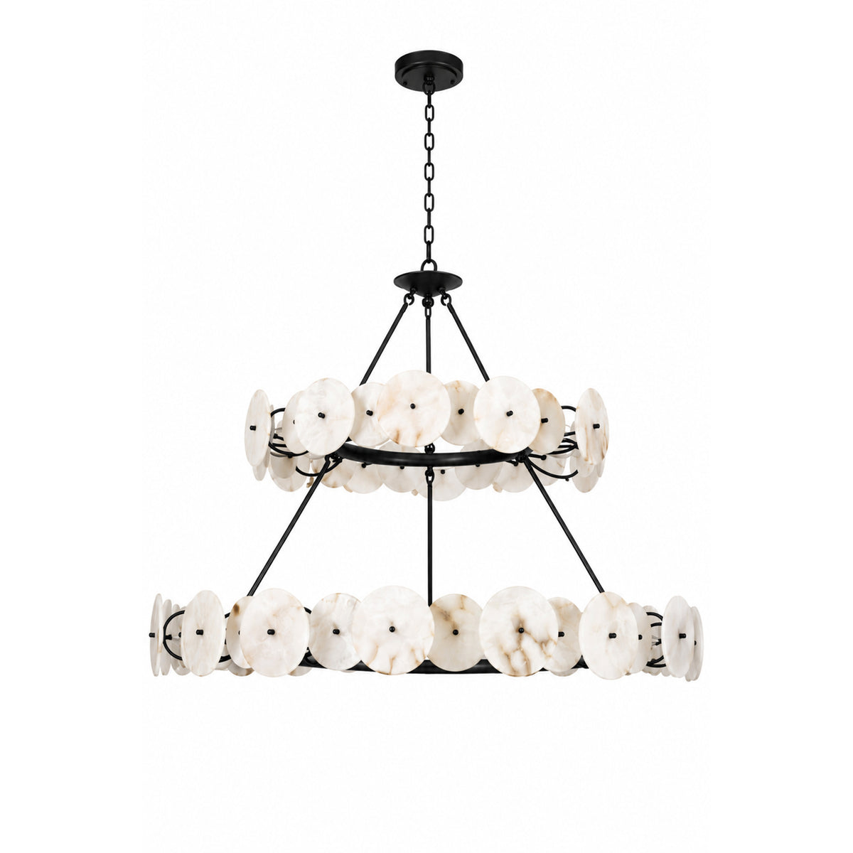 Cosmos 15 Lights 2 Tier in Matte Black