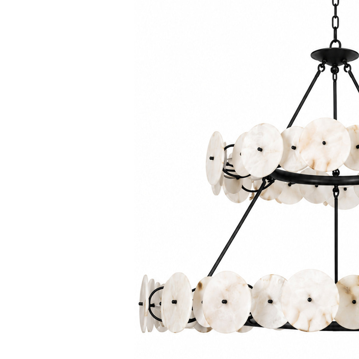 Cosmos 15 Lights 2 Tier in Matte Black