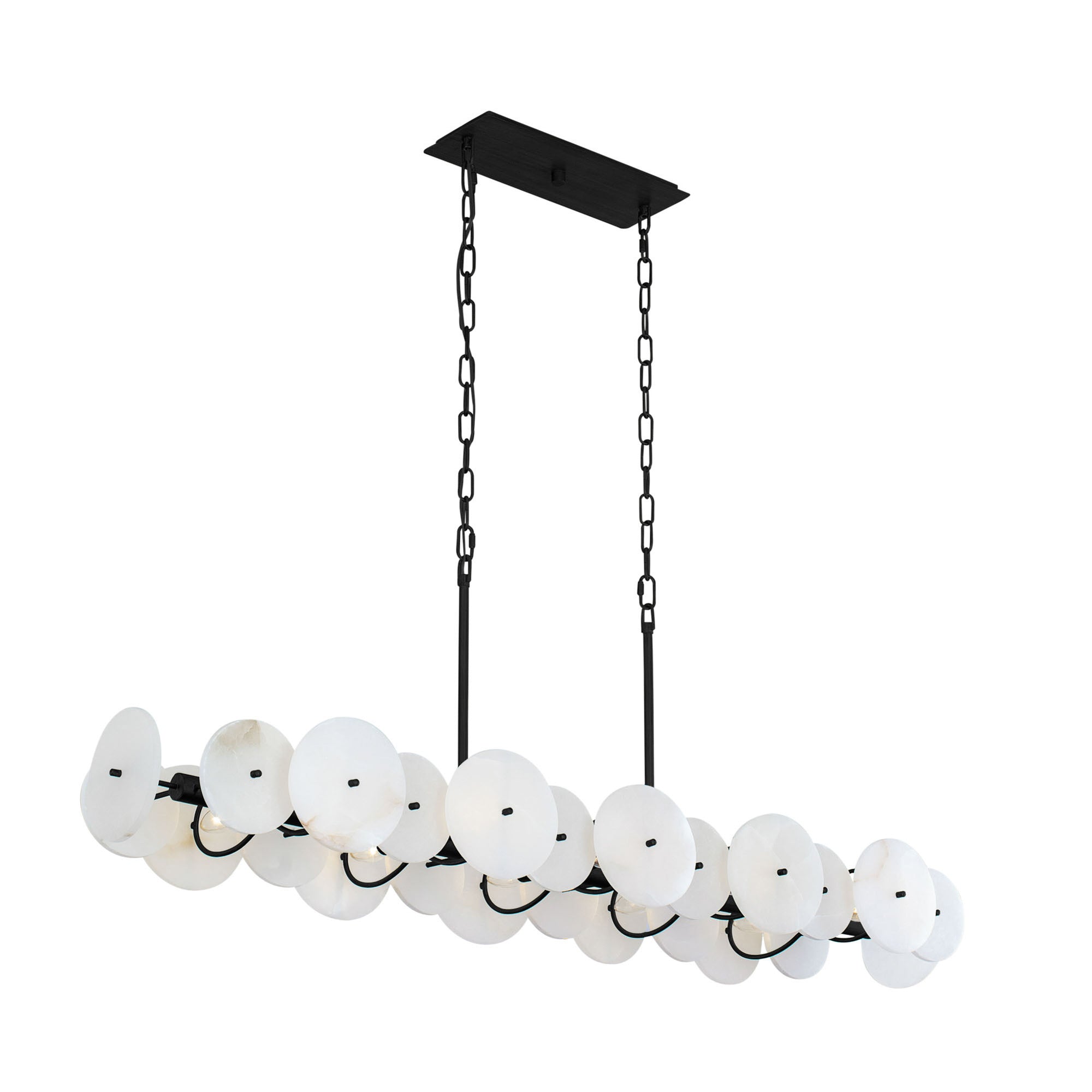 Cosmos 10 Light Linear Pendant - Matte Black