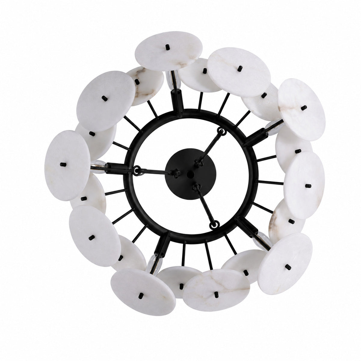 Cosmos 5 Lights Semi Flush in Matte Black