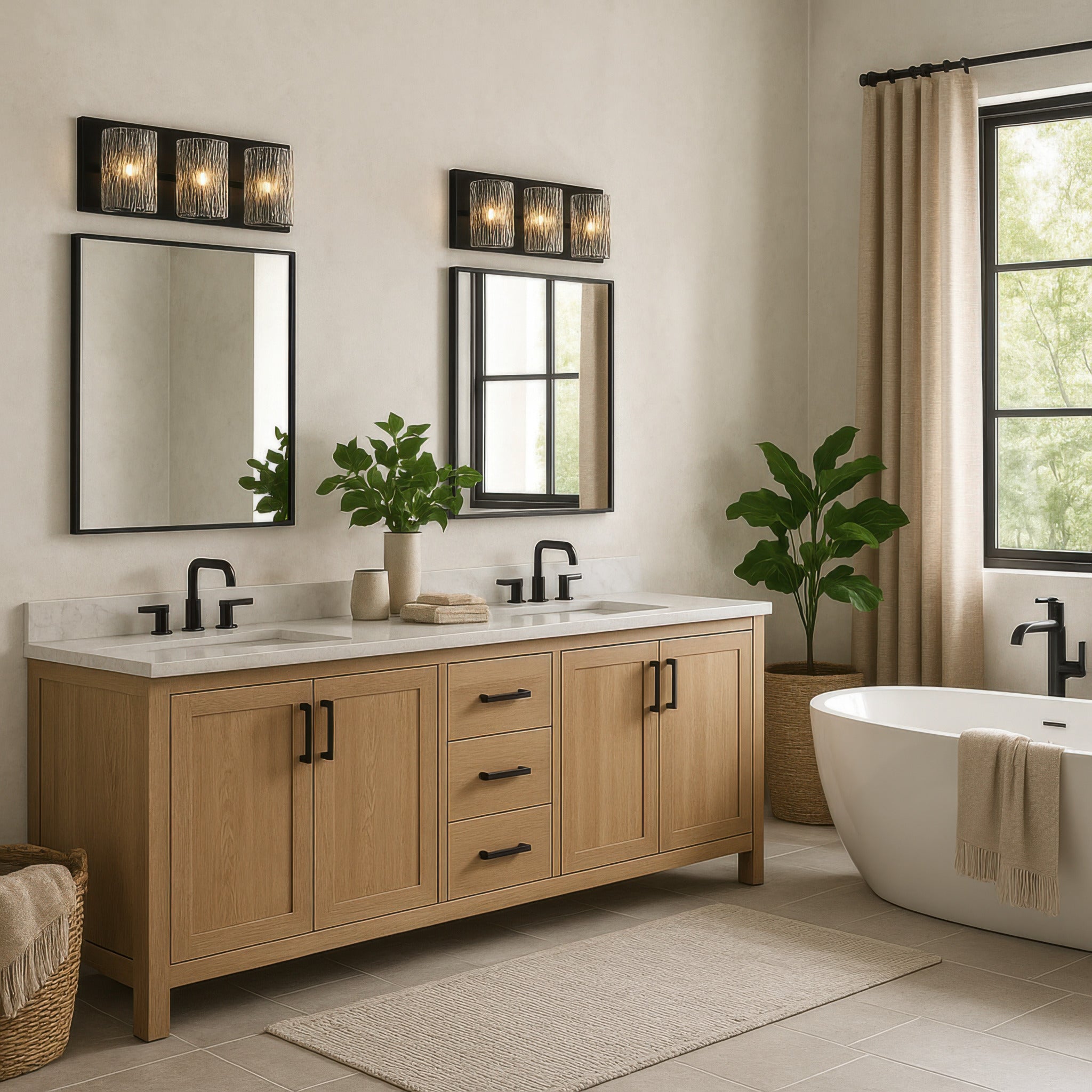 Morgan 3 Light Bath - Black