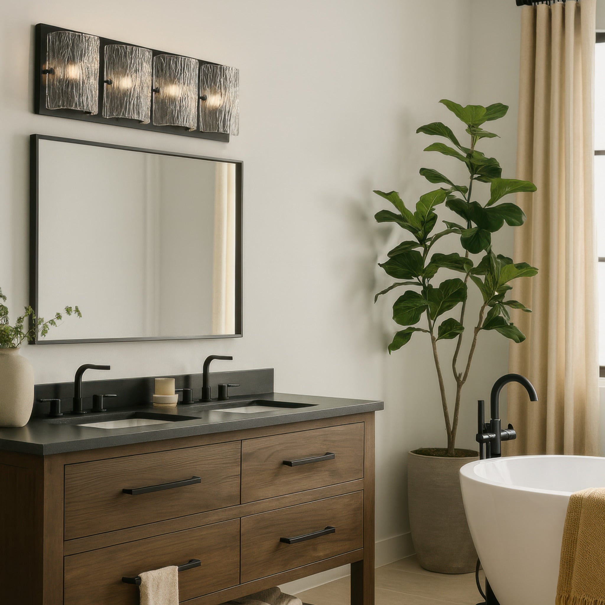 Morgan 4 Light Bath - Black