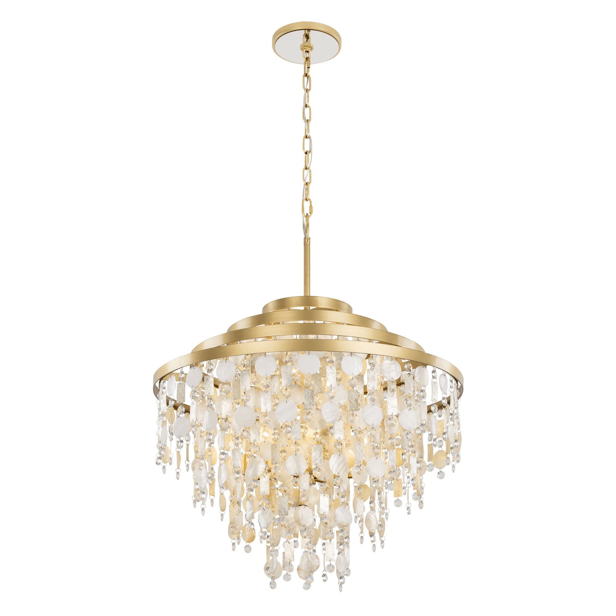 Kalani 10-Light Chandelier - French Gold
