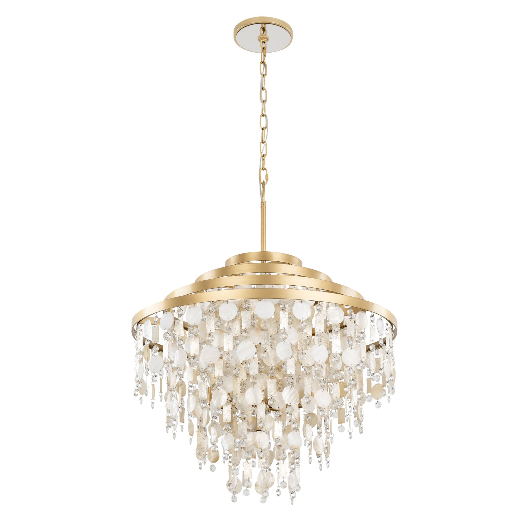 Kalani 10 Light Chandelier - French Gold