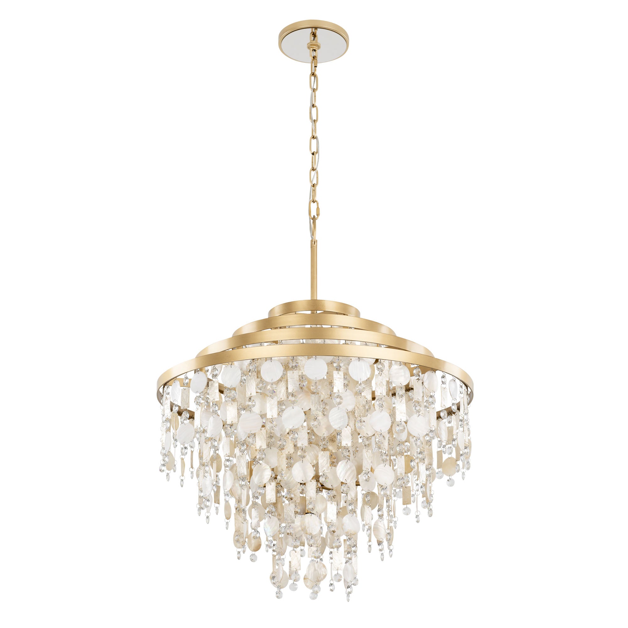 Kalani 10-Light Chandelier - French Gold