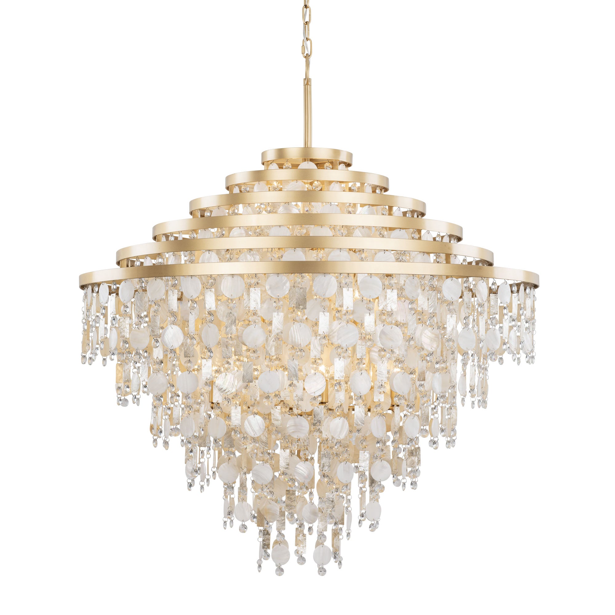 Kalani 16 Light Chandelier - French Gold