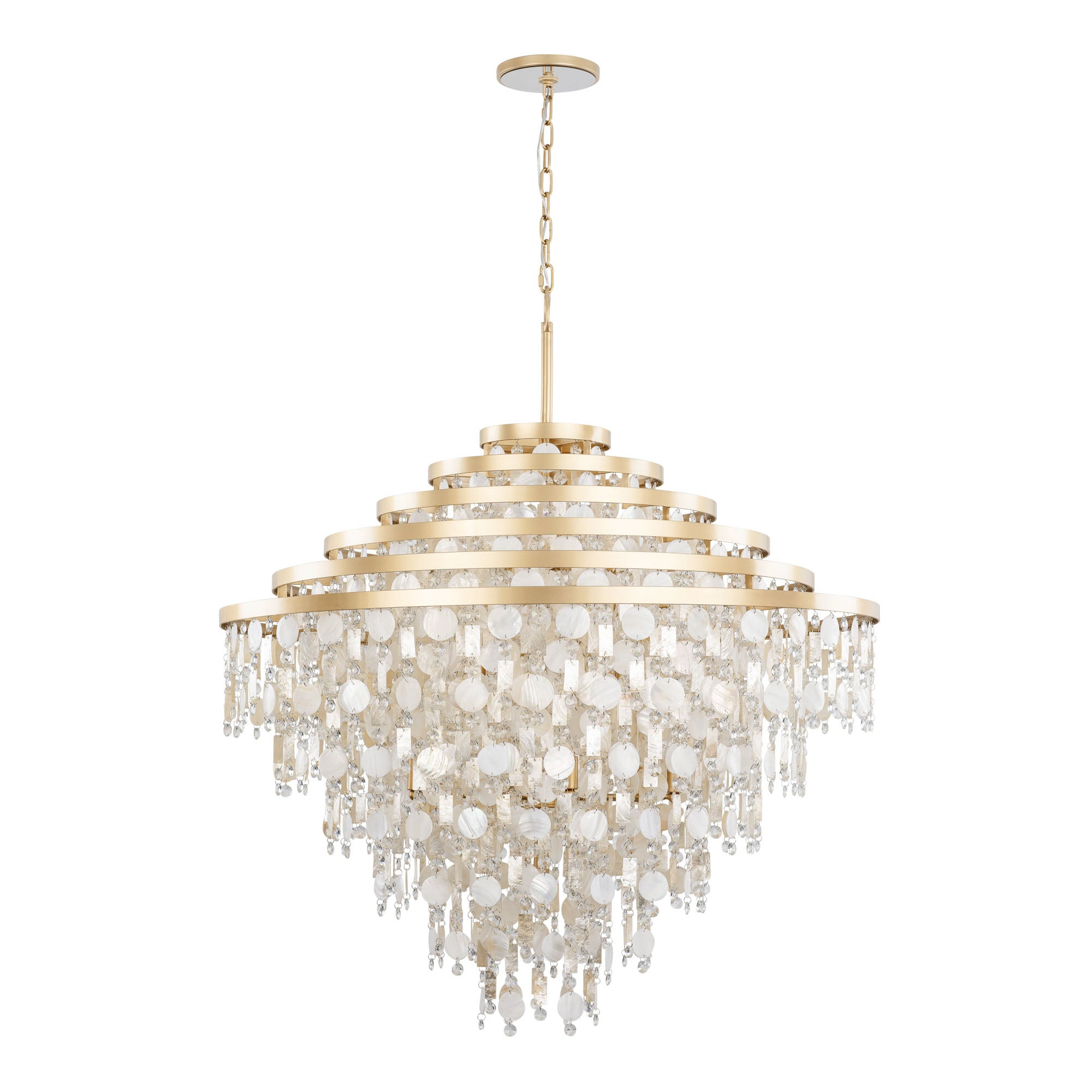 Kalani 16 Light Chandelier - French Gold