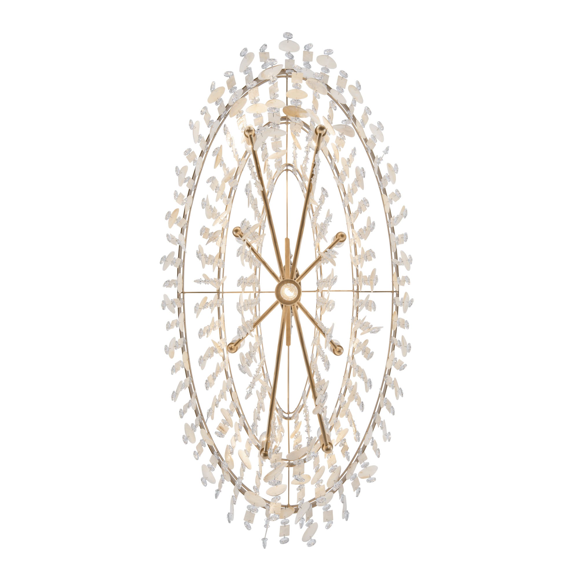 Kalani 9 Light Linear Pendant - French Gold
