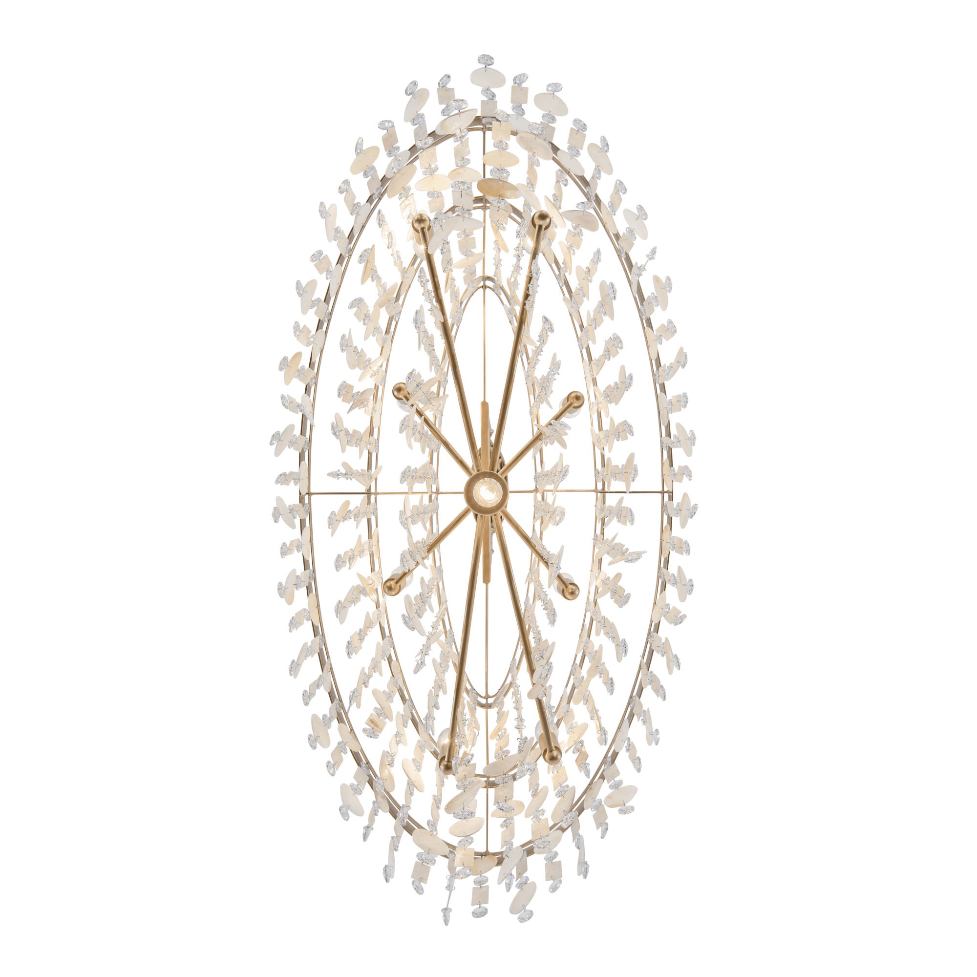 Kalani 9-Light Linear Pendant - French Gold