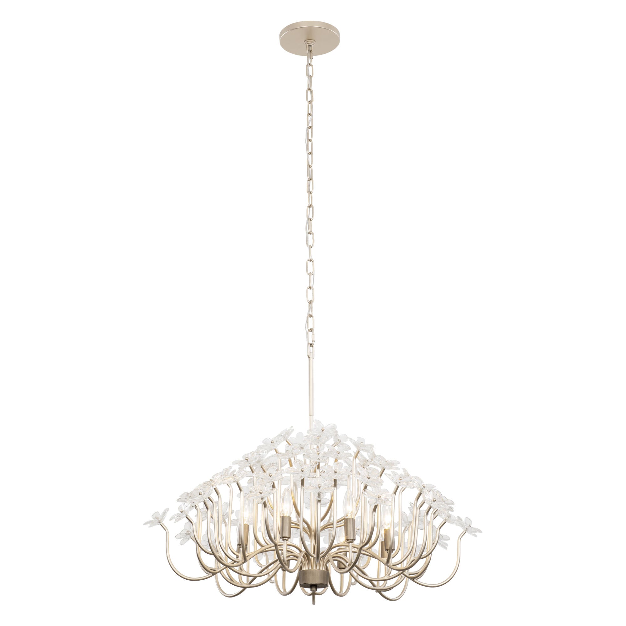 Wildflower 378C08GDAR 8-Lt Chandelier - Gold Dust/Artifact