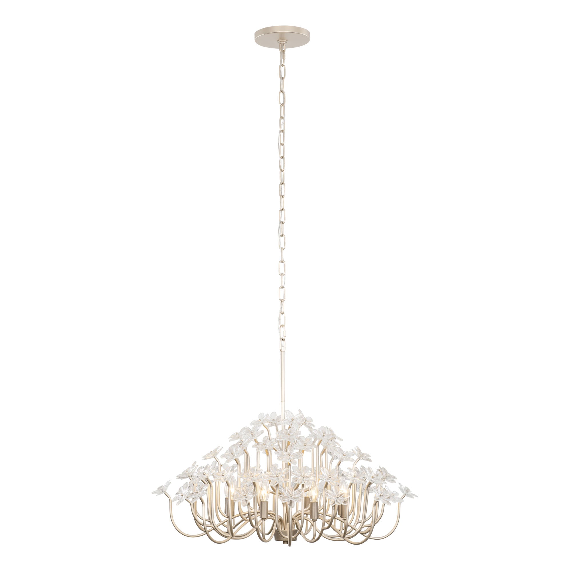 Wildflower 378C08GDAR 8-Lt Chandelier - Gold Dust/Artifact
