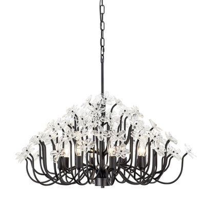 Wildflower 8 Light Chandelier - Matte Black