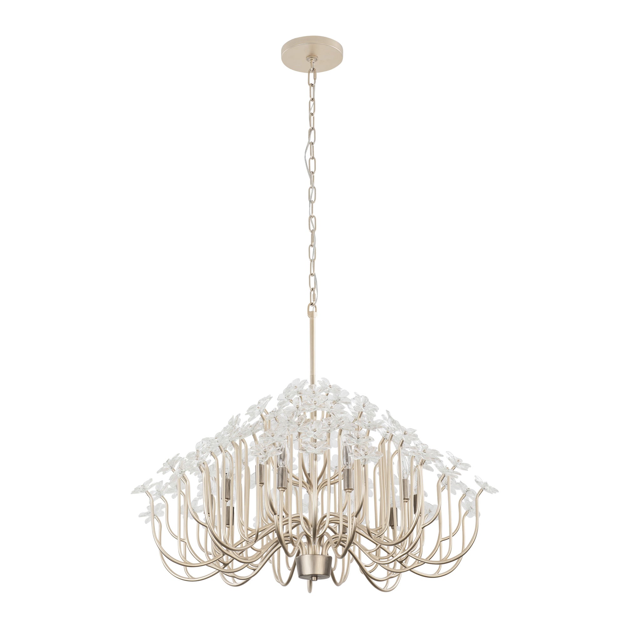 Wildflower 378C15GDAR 15-Lt Chandelier - Gold Dust/Artifact