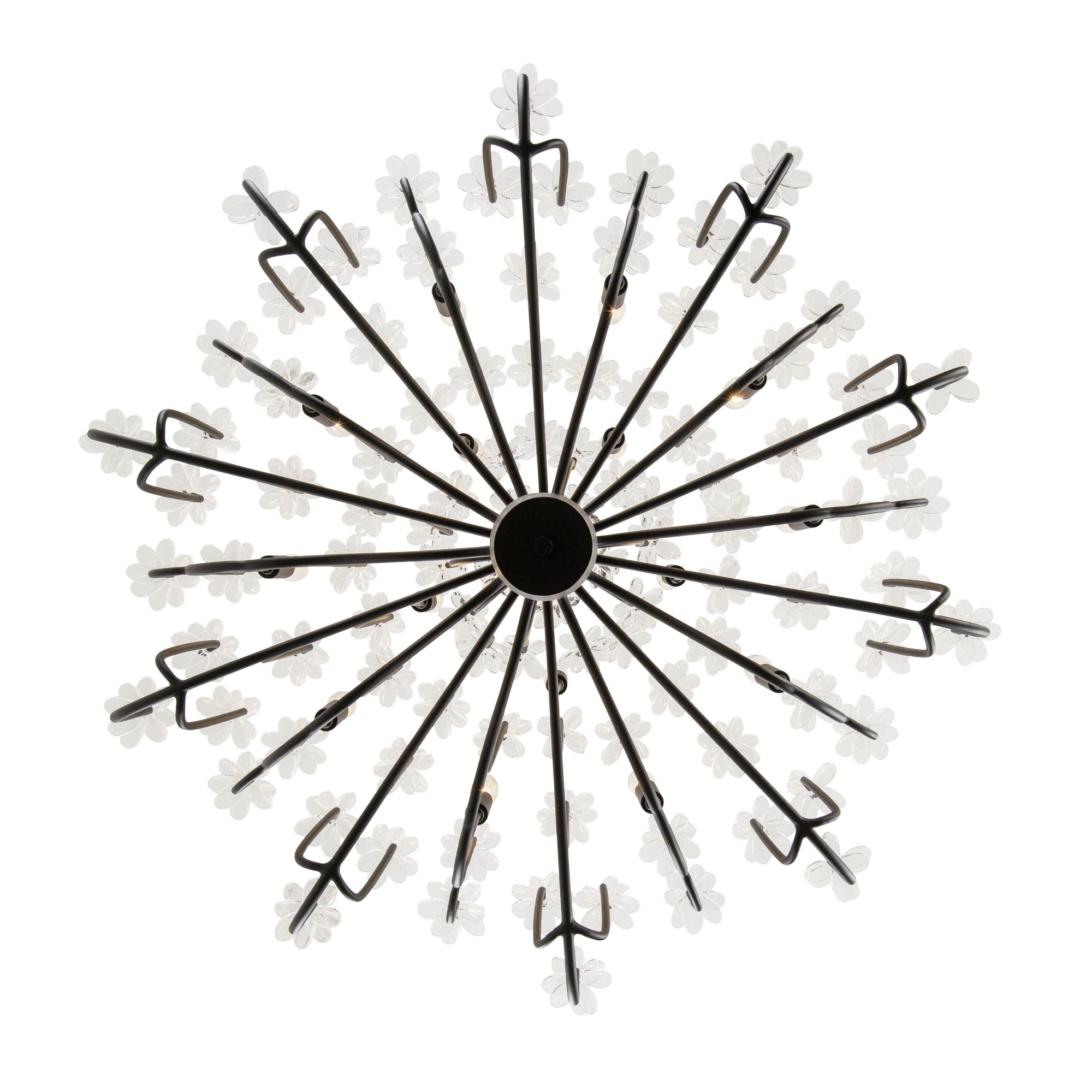 Wildflower 15 Light Chandelier - Matte Black