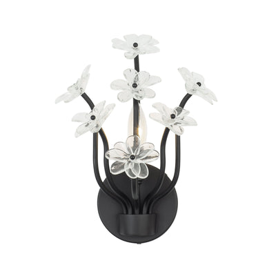 Wildflower 1 Light Sconce - Matte Black