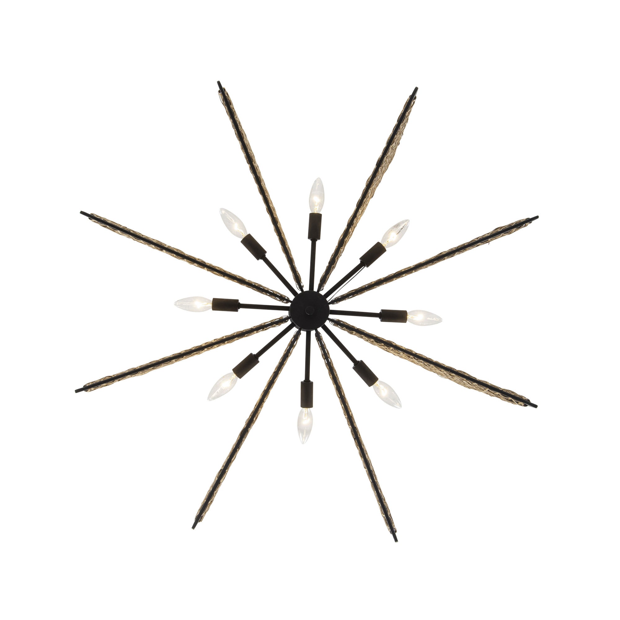 Machina 8-Light Chandelier - Matte Black/Sulihiya