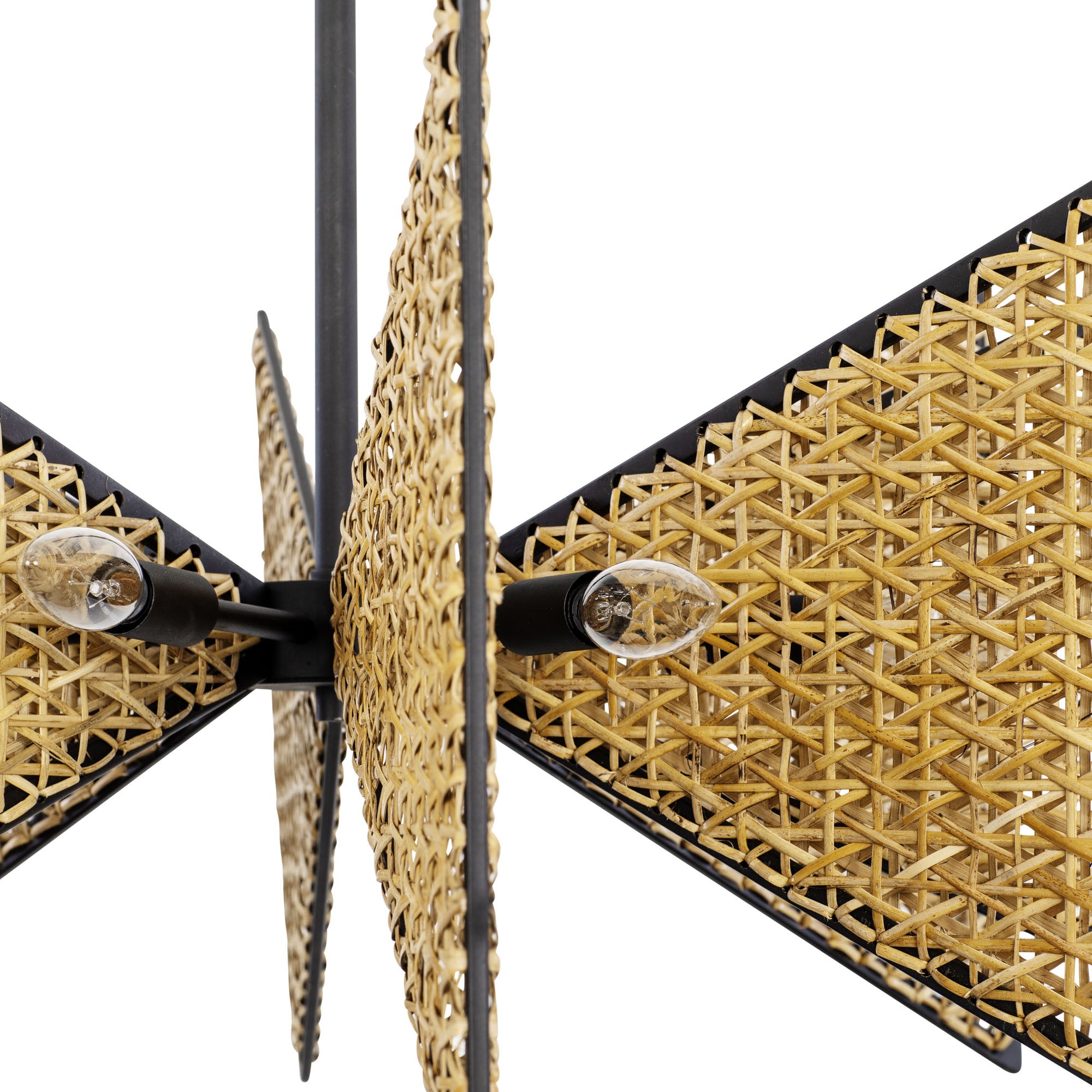 Machina 8-Light Chandelier - Matte Black/Sulihiya