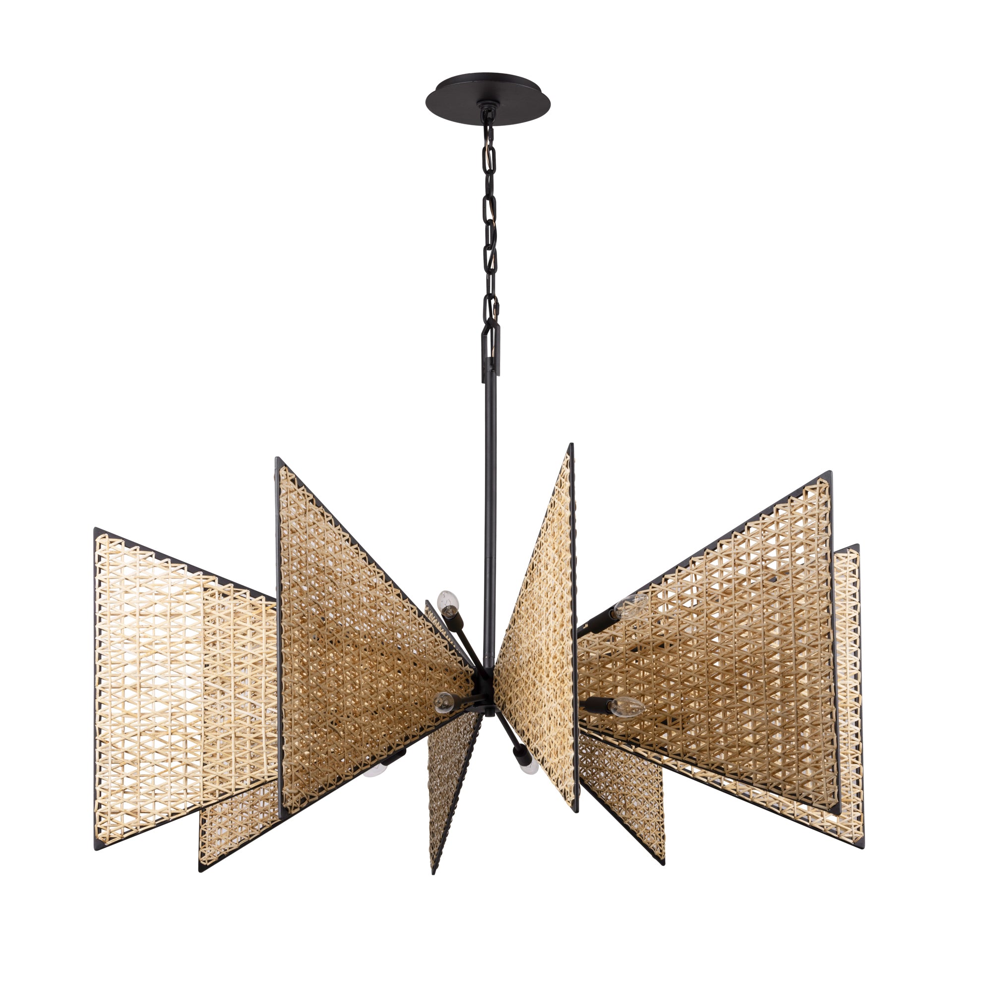 Machina 16 Light Chandelier - Matte Black/Sulihiya