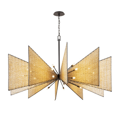 Machina 30Light Chandelier - Matte Black/Sulihiya