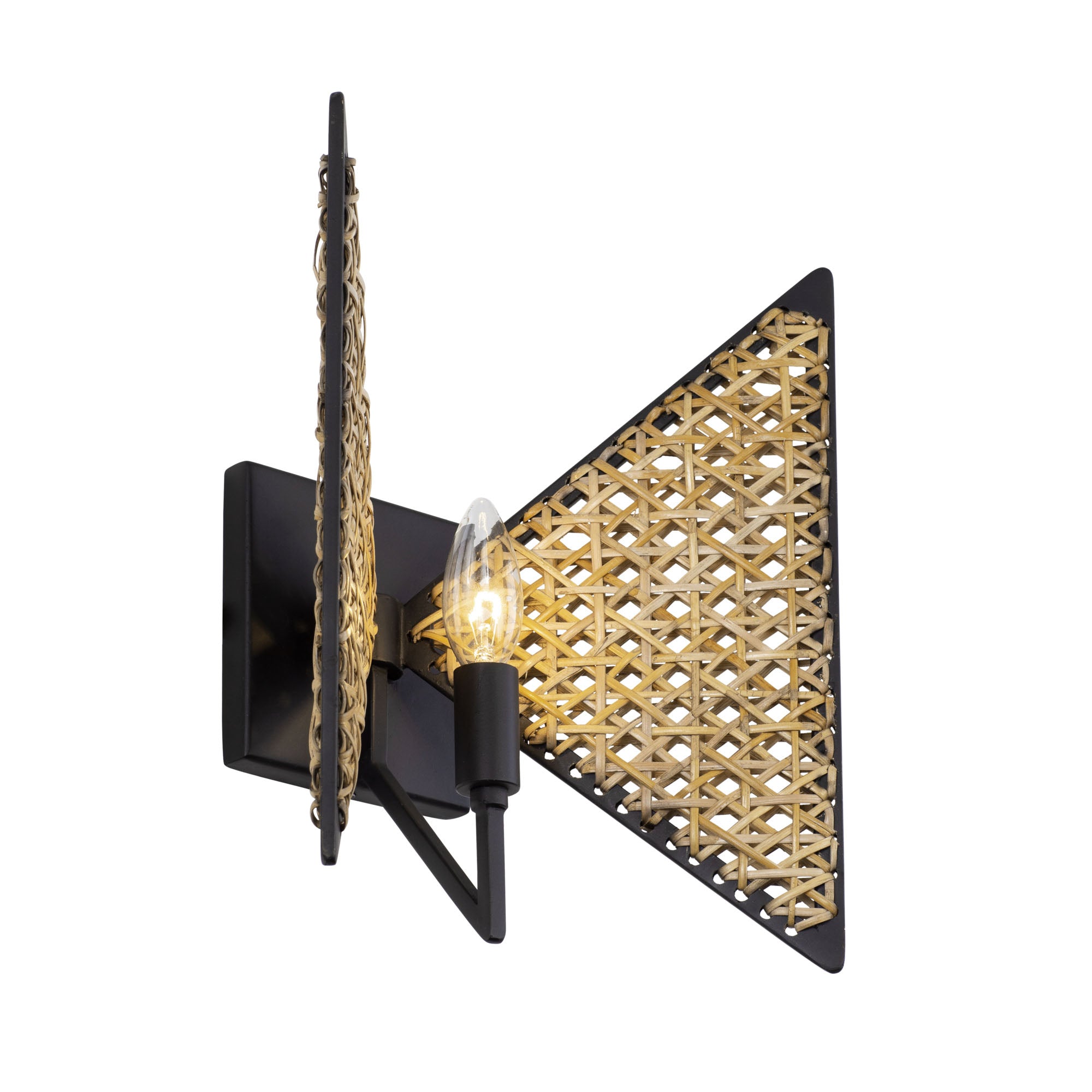 Machina 1-Light Sconce - Matte Black/Sulihiya