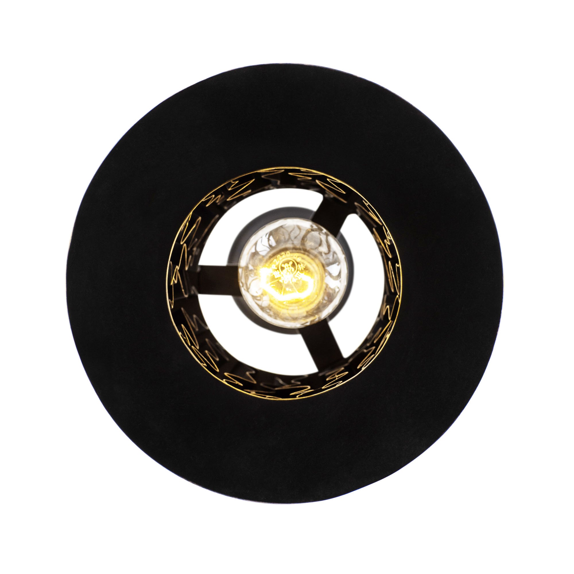 Estela 1-Light Mini Pendant - Matte Black/French Gold