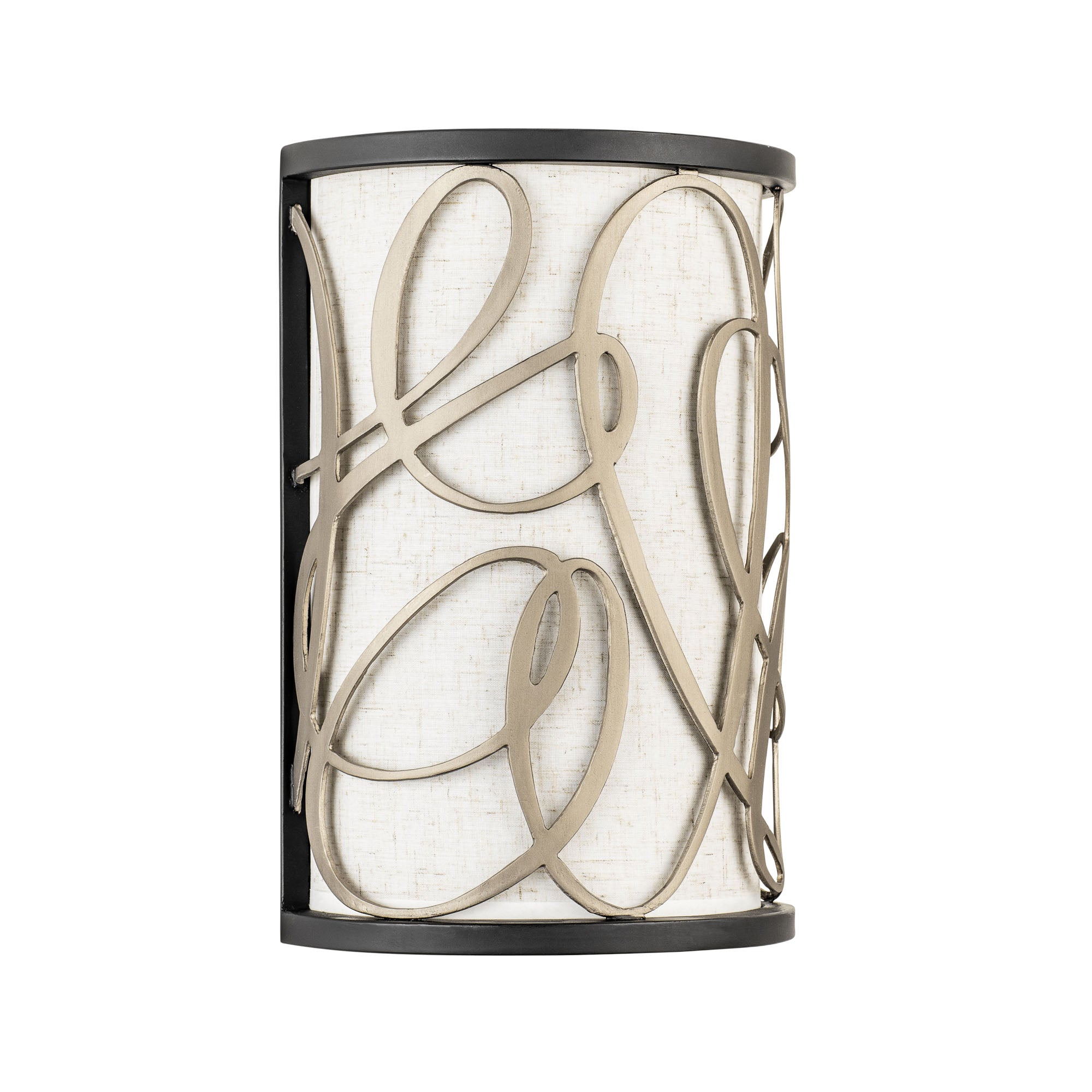 Scribble 1-Light Sconce - Matte Black/Artifact