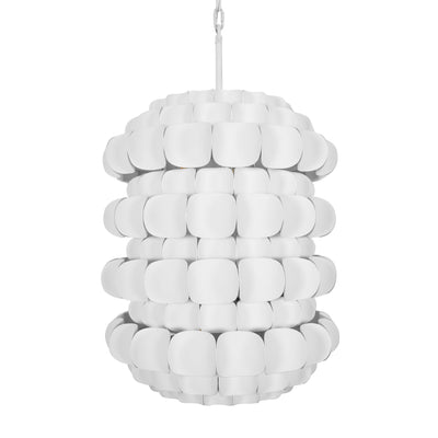 Swoon 6 Light Foyer - Matte White