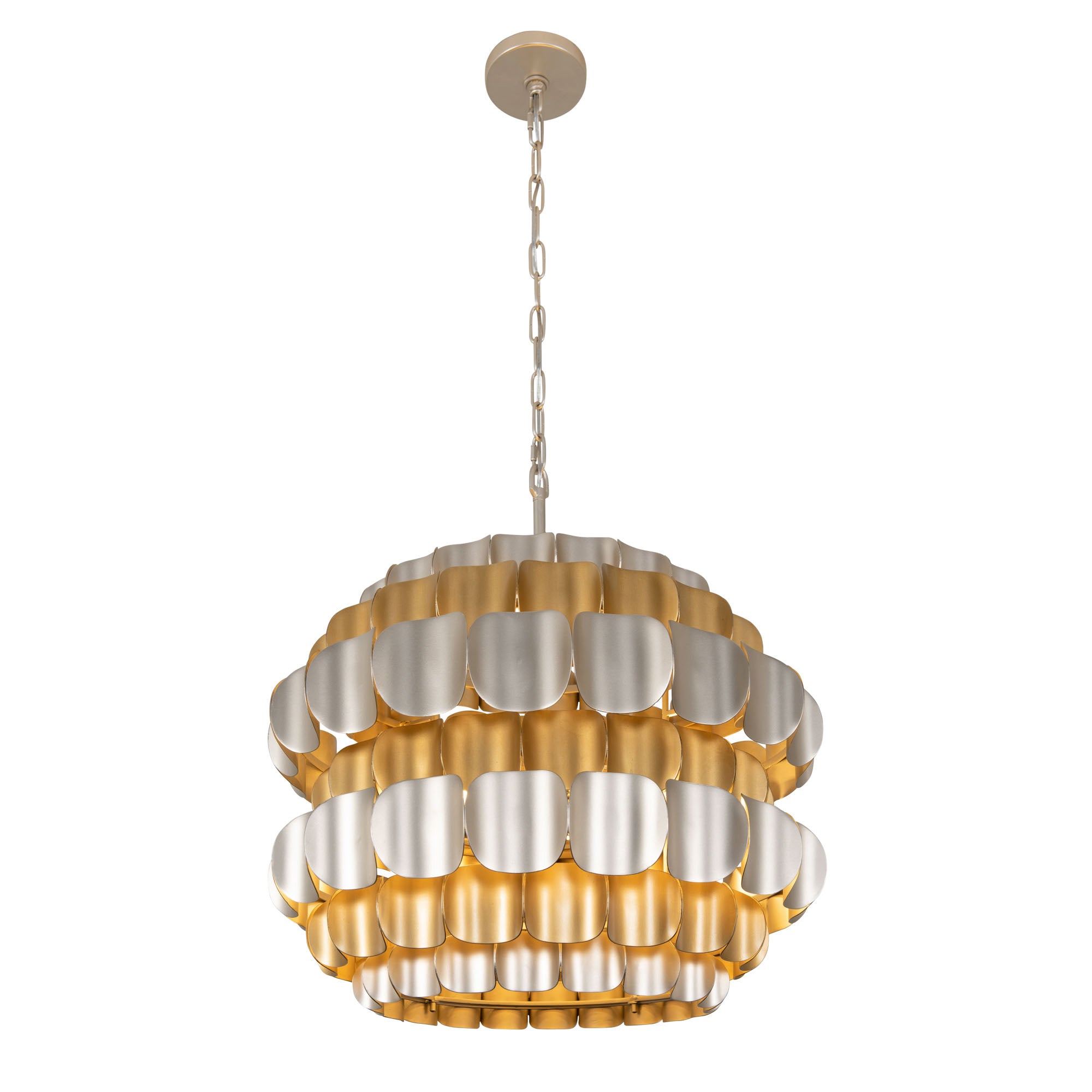 Swoon 6 Light Pendant - Antique Gold/Gold Dust