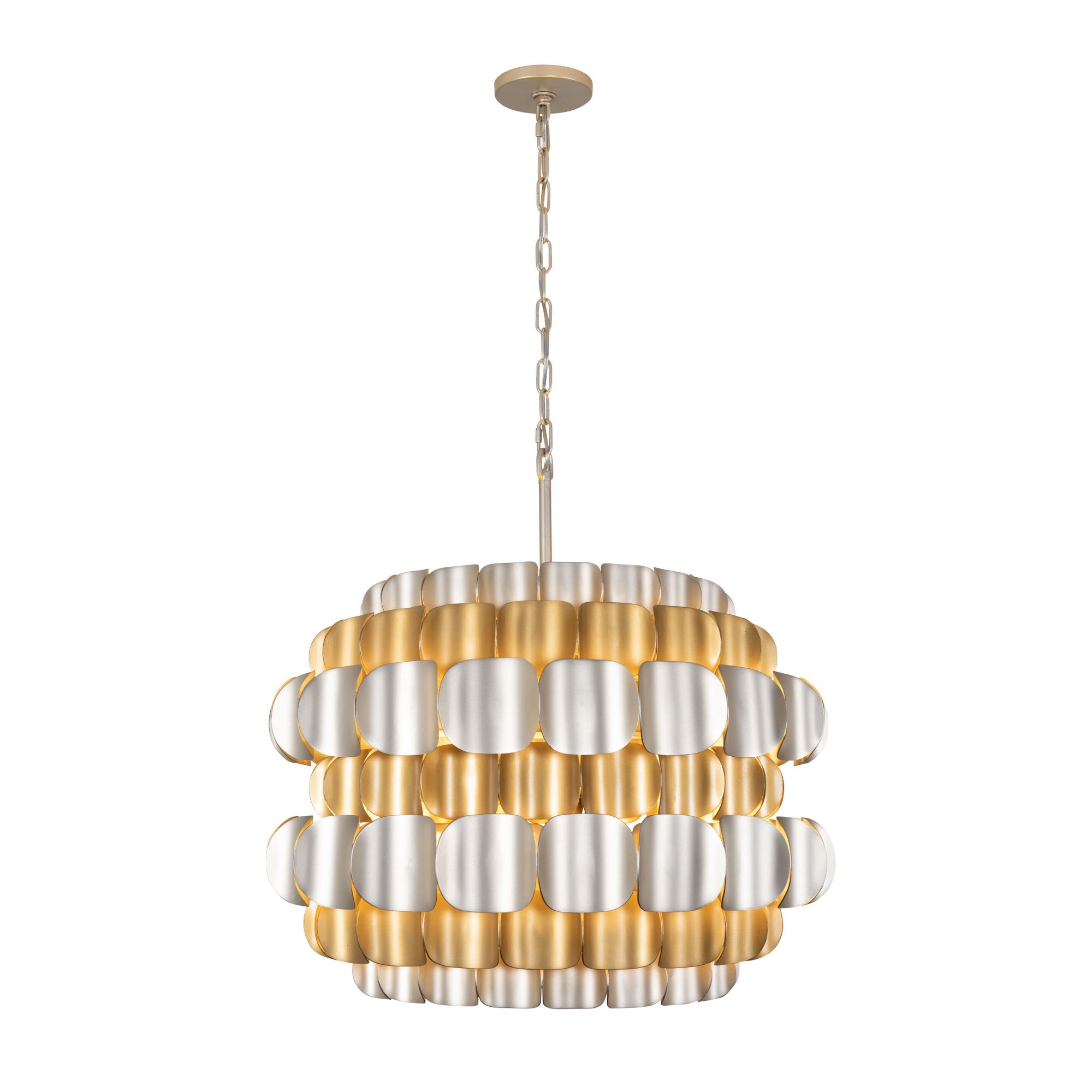Swoon 6 Light Pendant - Antique Gold/Gold Dust