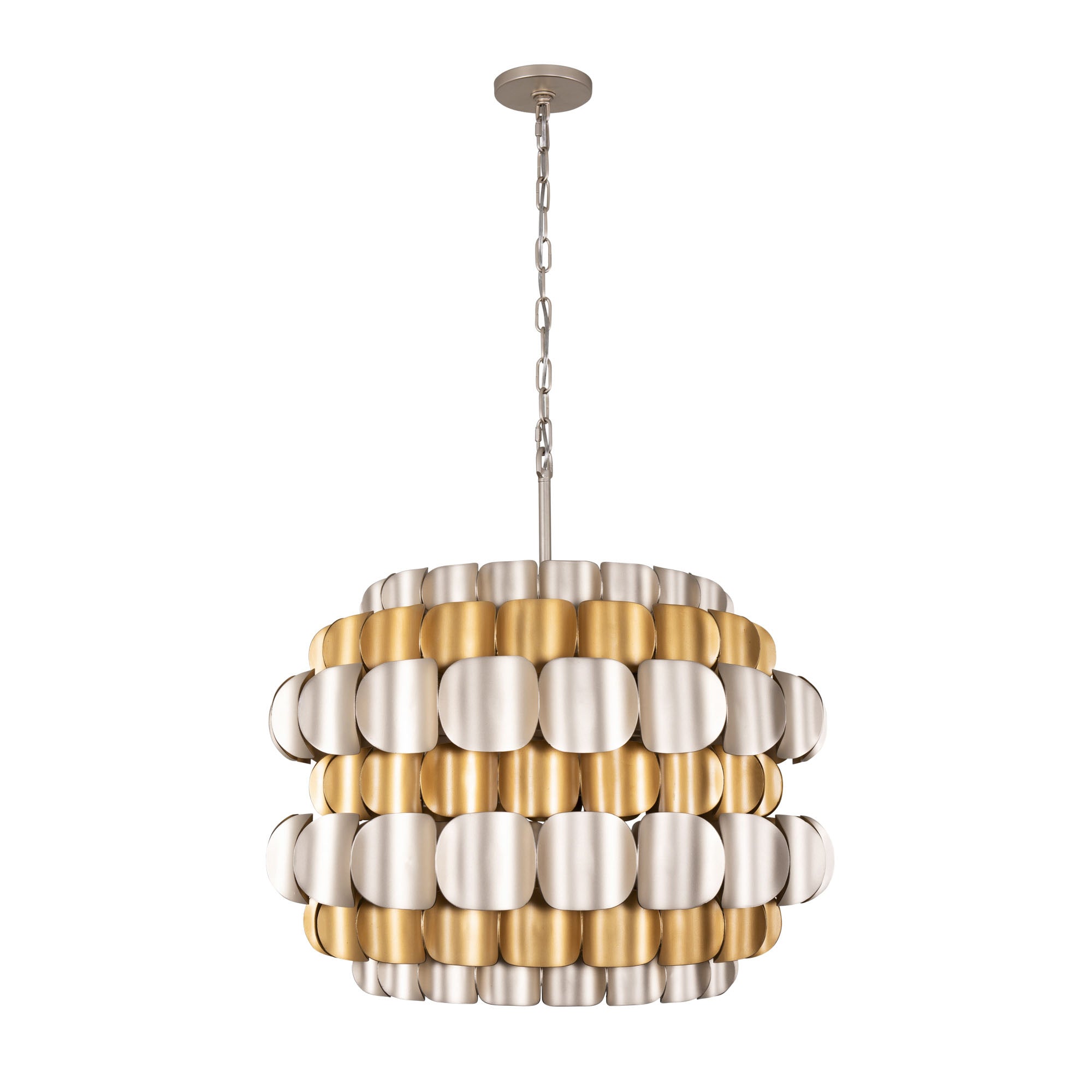 Swoon 6 Light Pendant - Antique Gold/Gold Dust