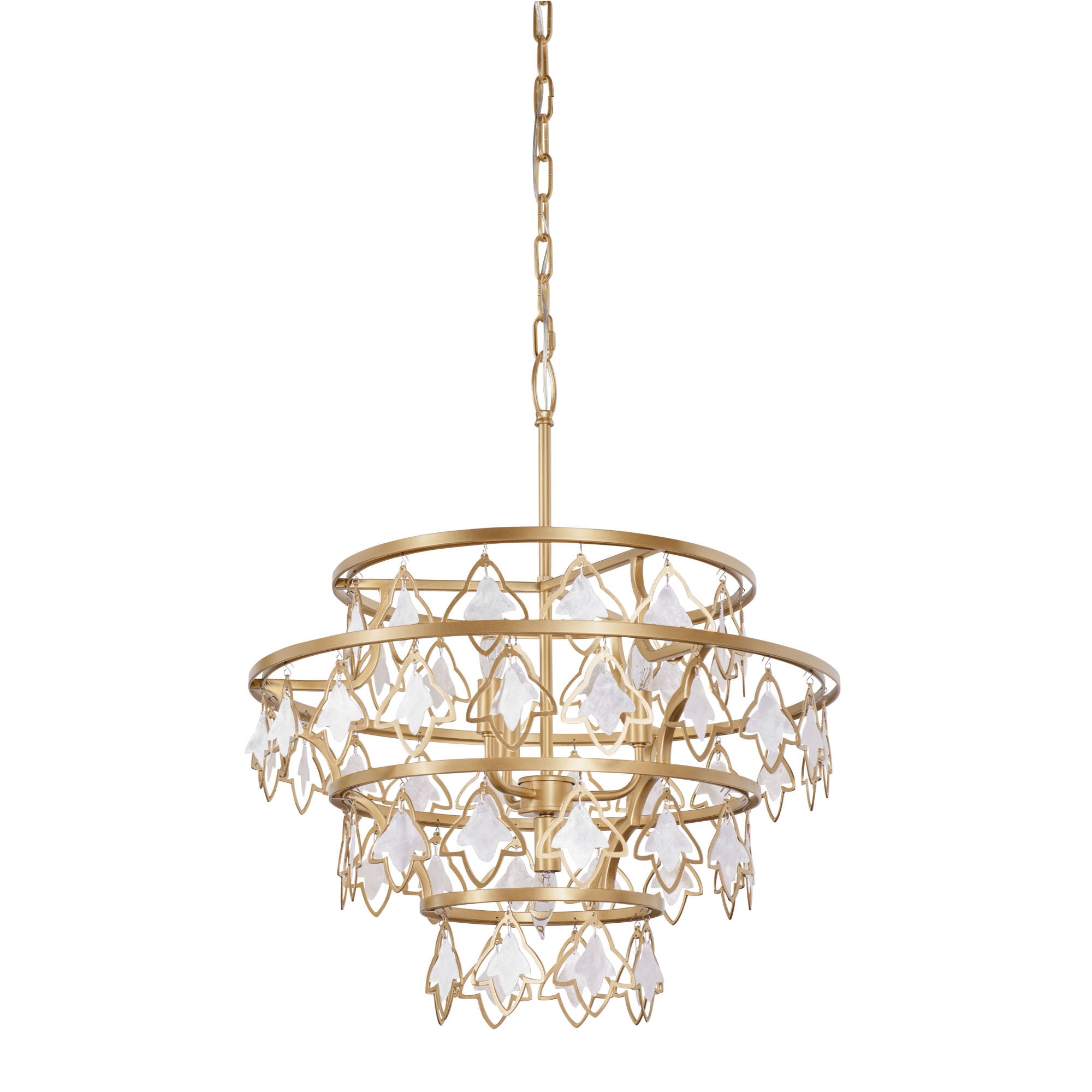 Fleur 4-Light Chandelier - French Gold