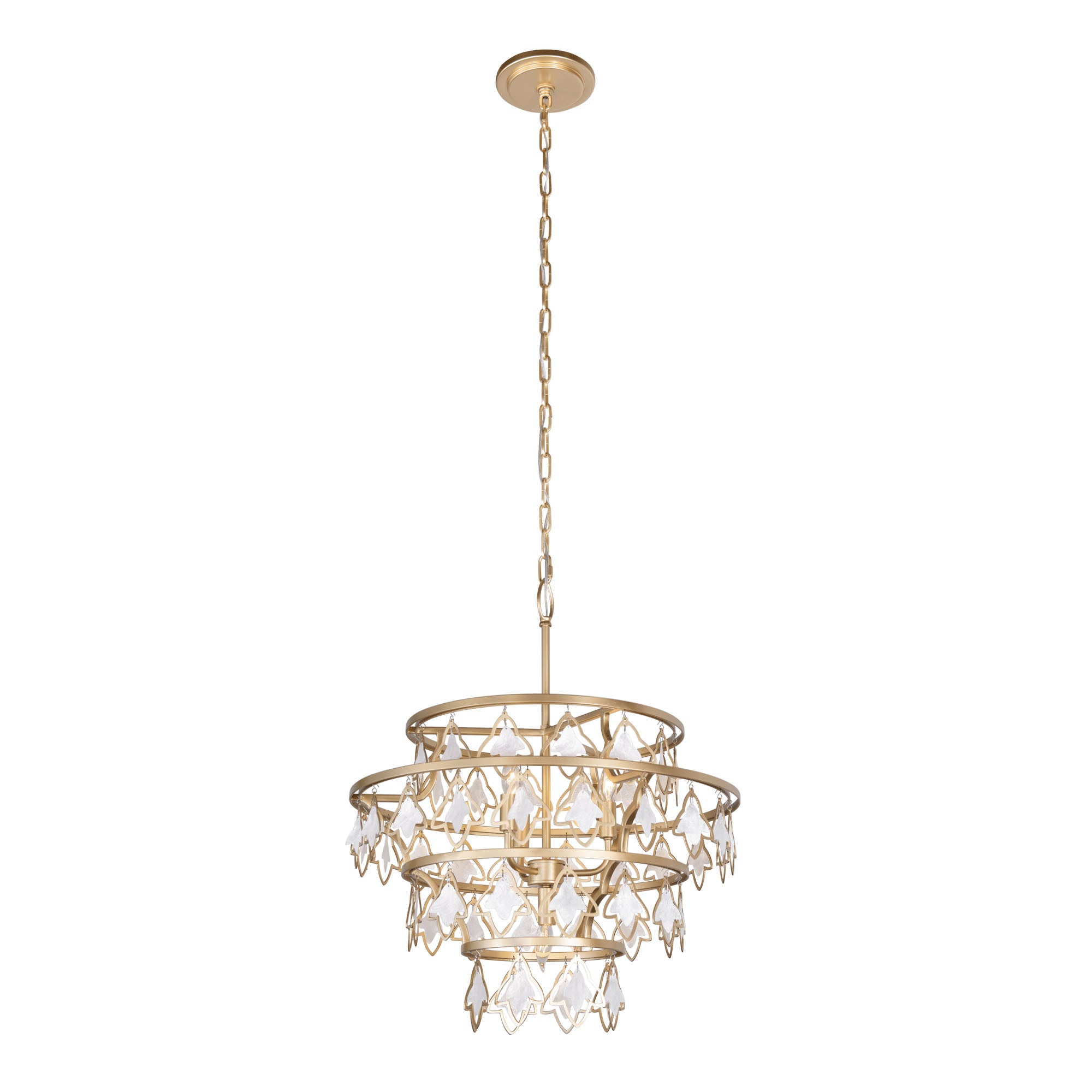 Fleur 4 Light Chandelier - French Gold