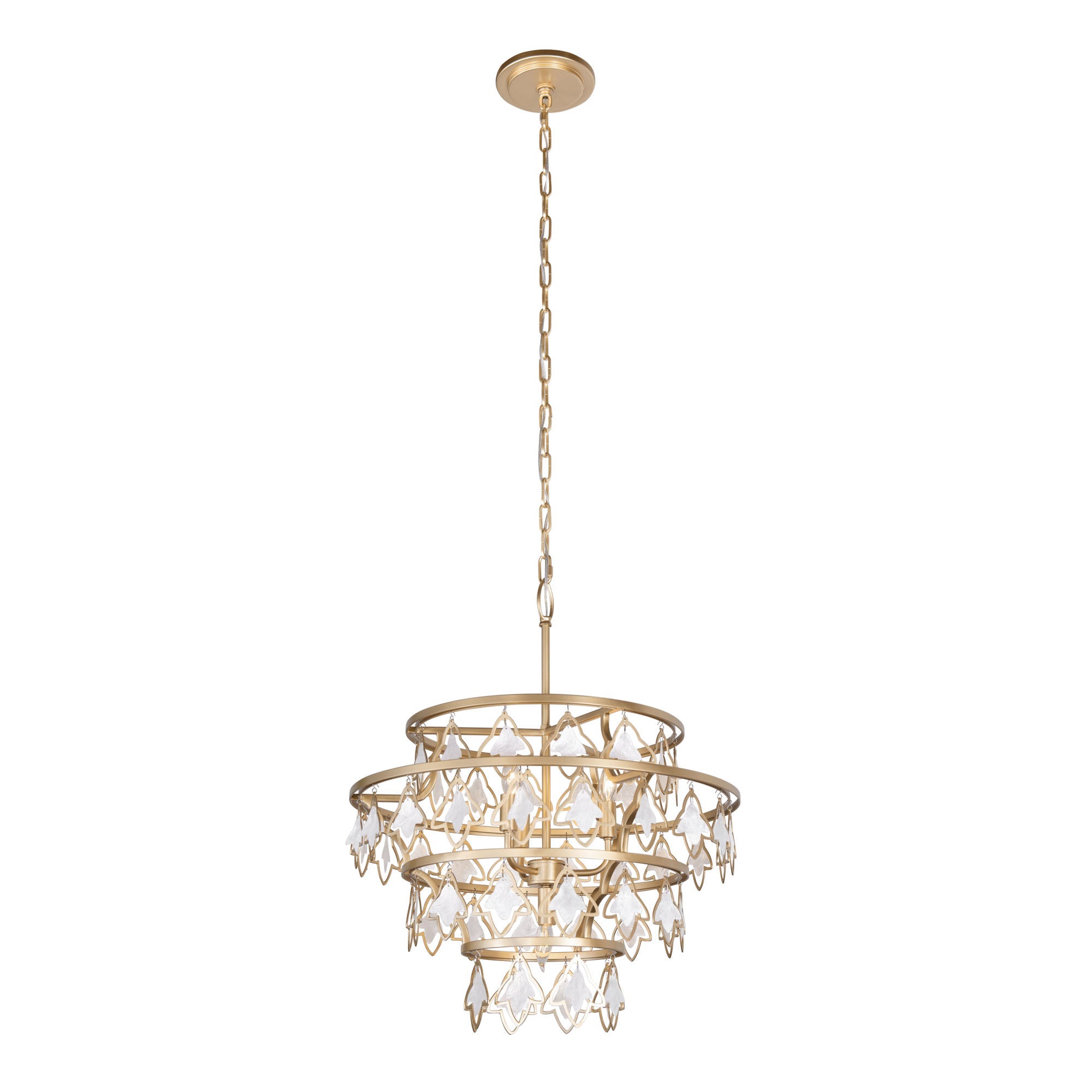 Fleur 4-Light Chandelier - French Gold