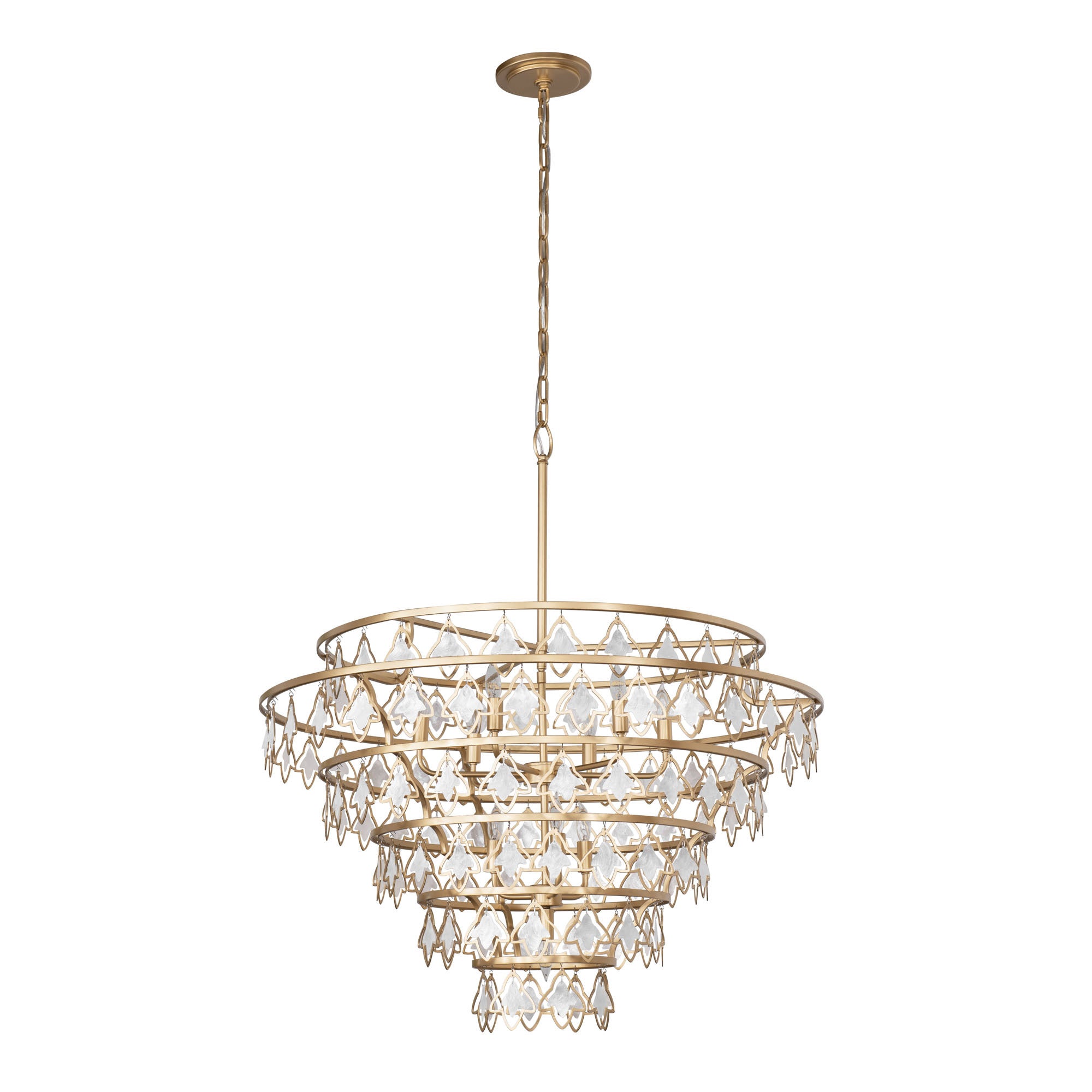 Fleur 10-Light Chandelier - French Gold