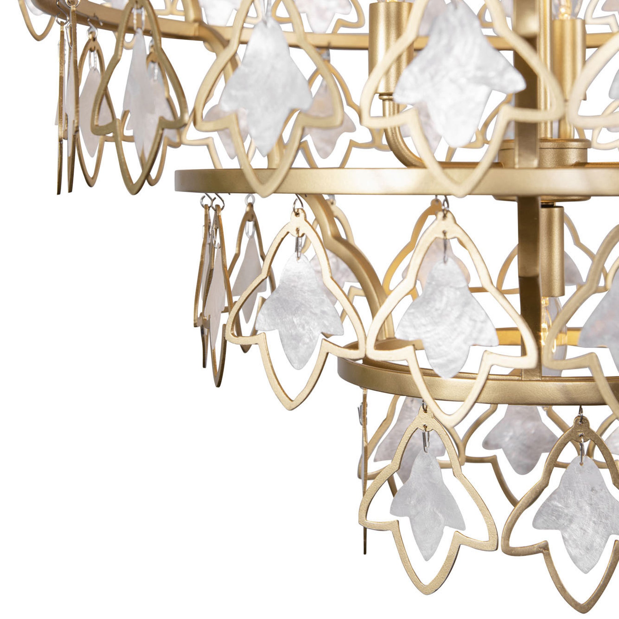Fleur 10 Light Chandelier - French Gold