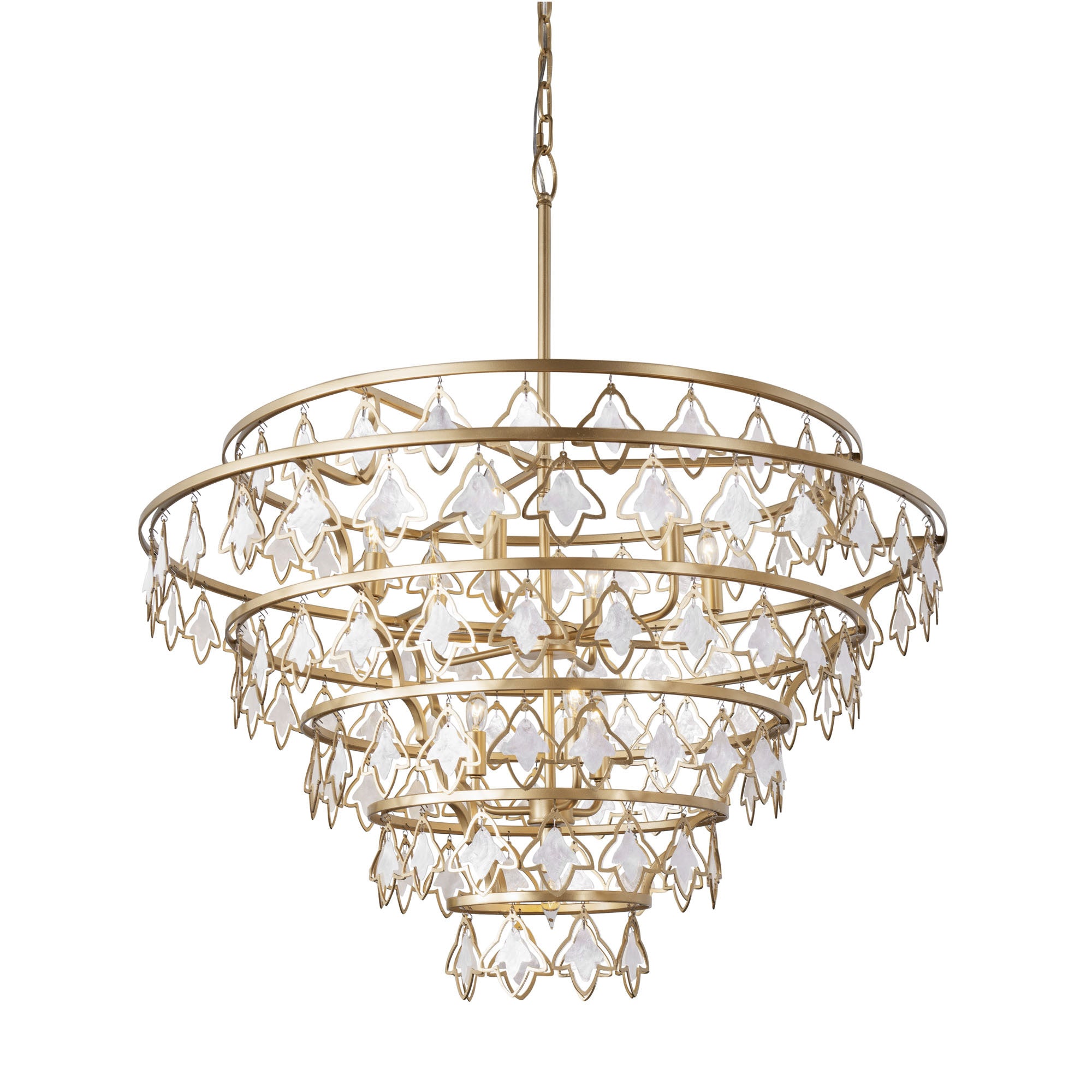 Fleur 10-Light Chandelier - French Gold