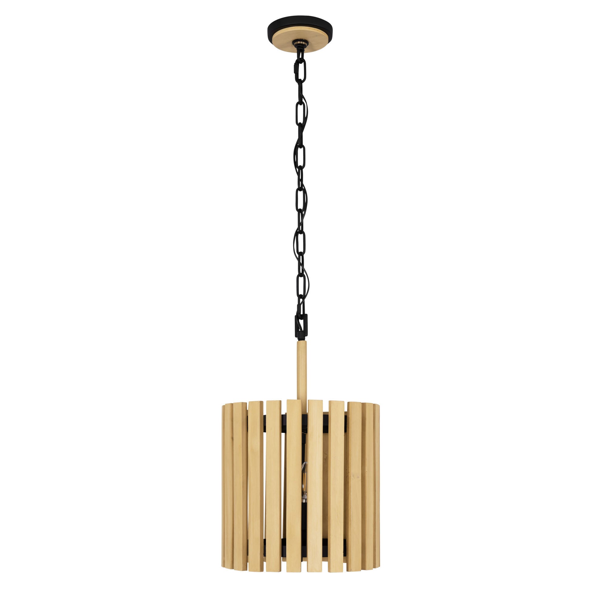 Suratto 2 Light Pendant - Matte Black/Honey Blonde