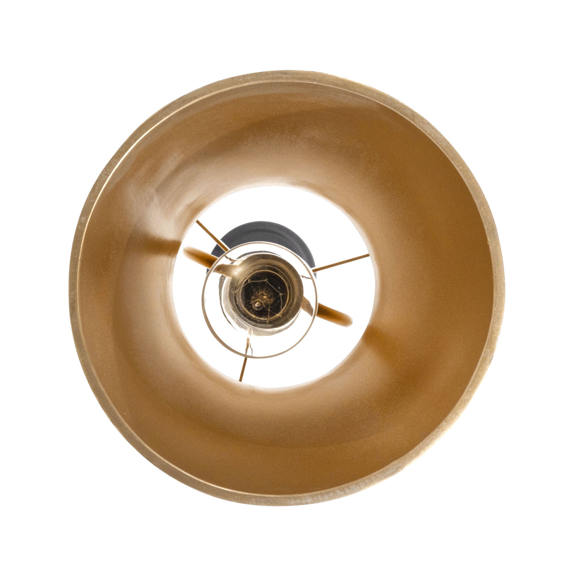 Mad Hatter 2-Light Pendant - Matte Black/French Gold