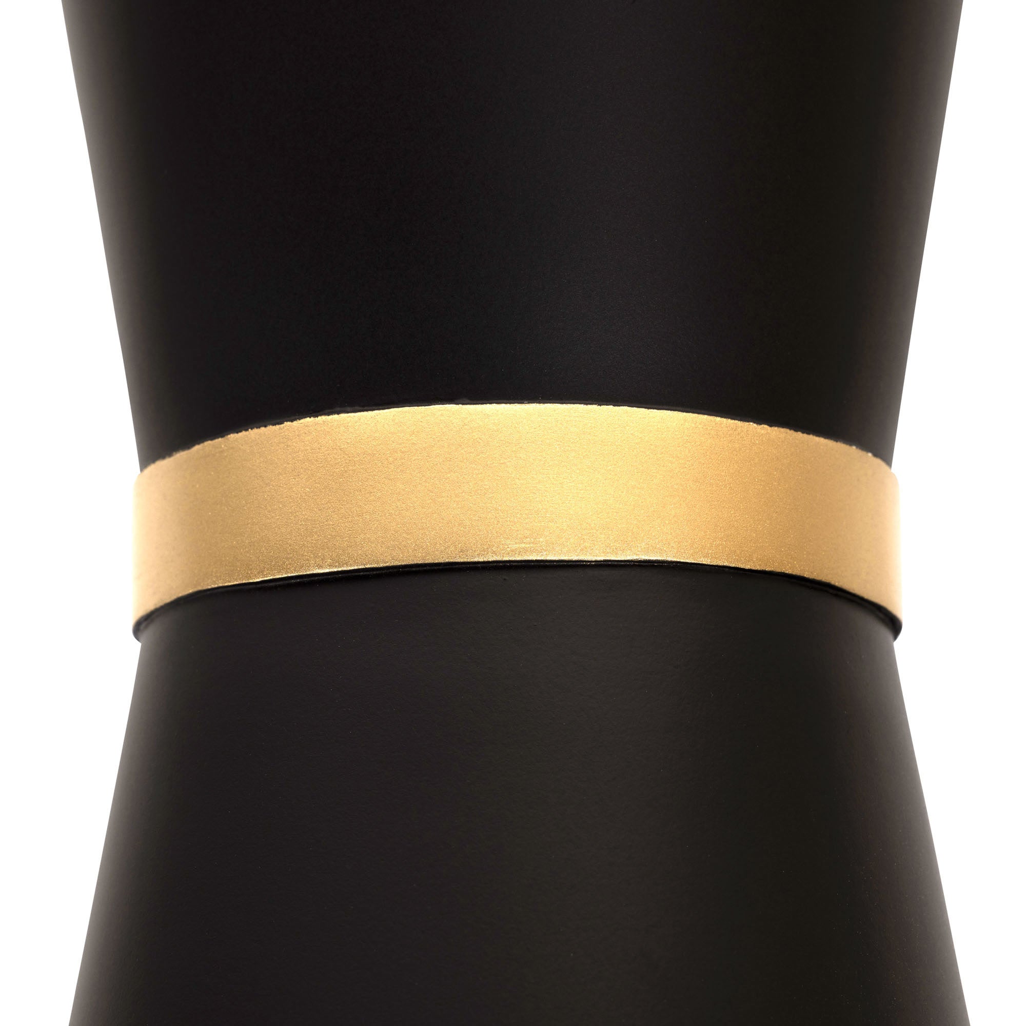 Mad Hatter 2-Light Pendant - Matte Black/French Gold
