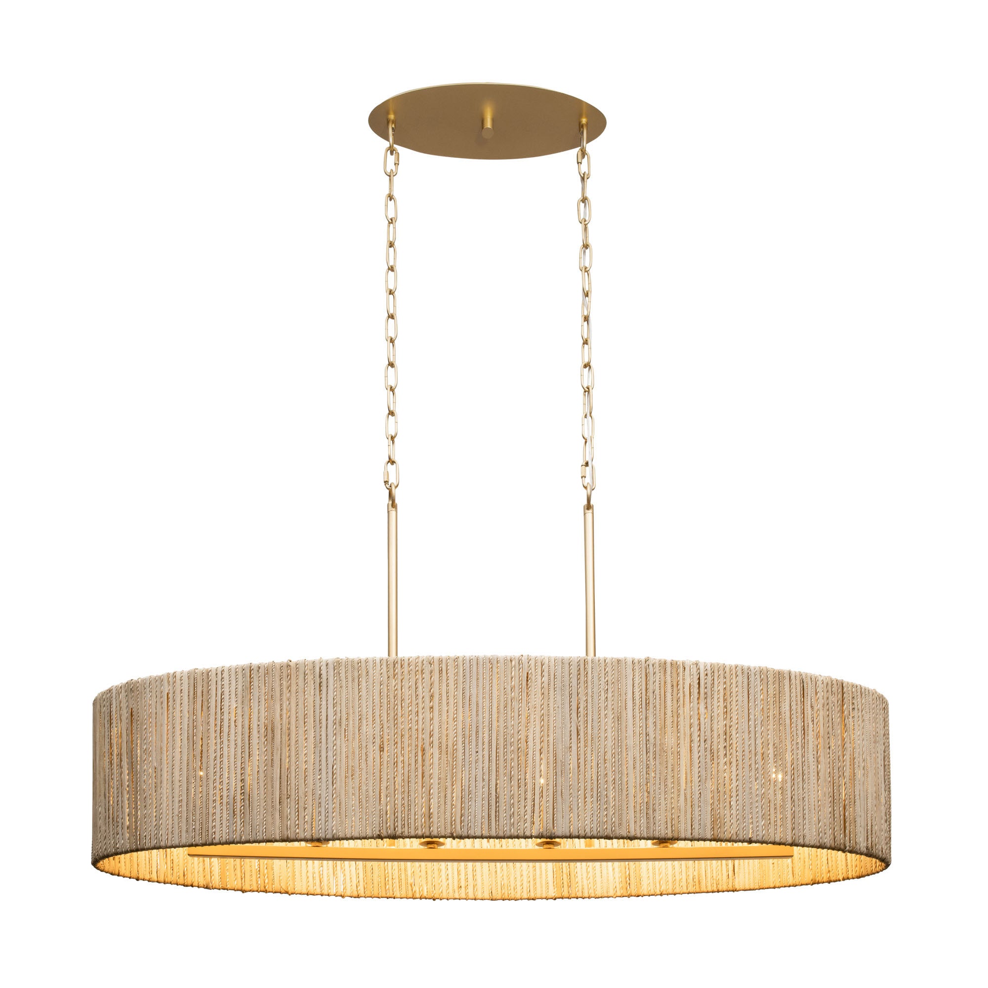 Jacob's Ladder 6 Light Linear Pendant - French Gold