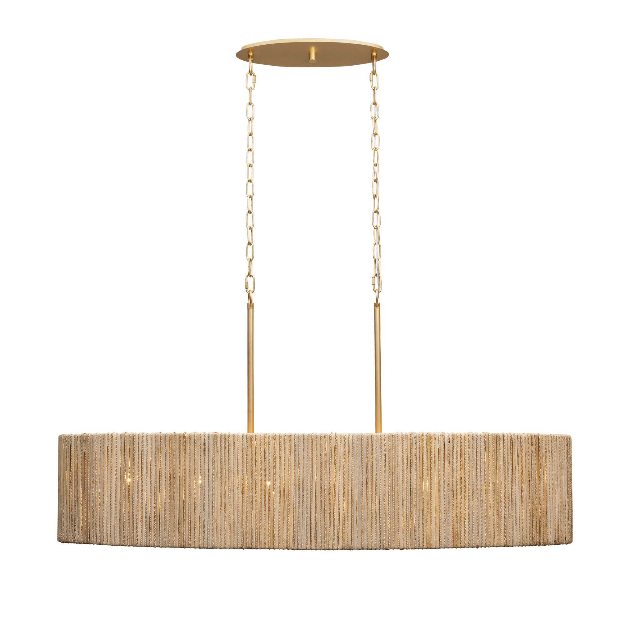 Jacob's Ladder 6 Light Linear Pendant - French Gold