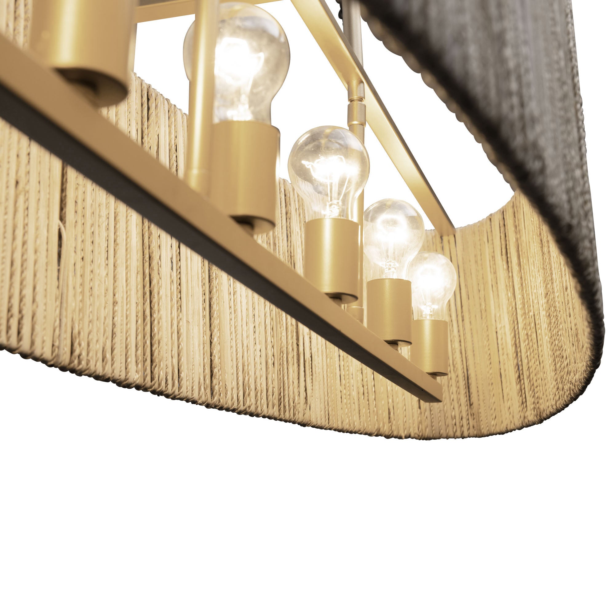 Jacob's Ladder 6 Light Linear Pendant - French Gold