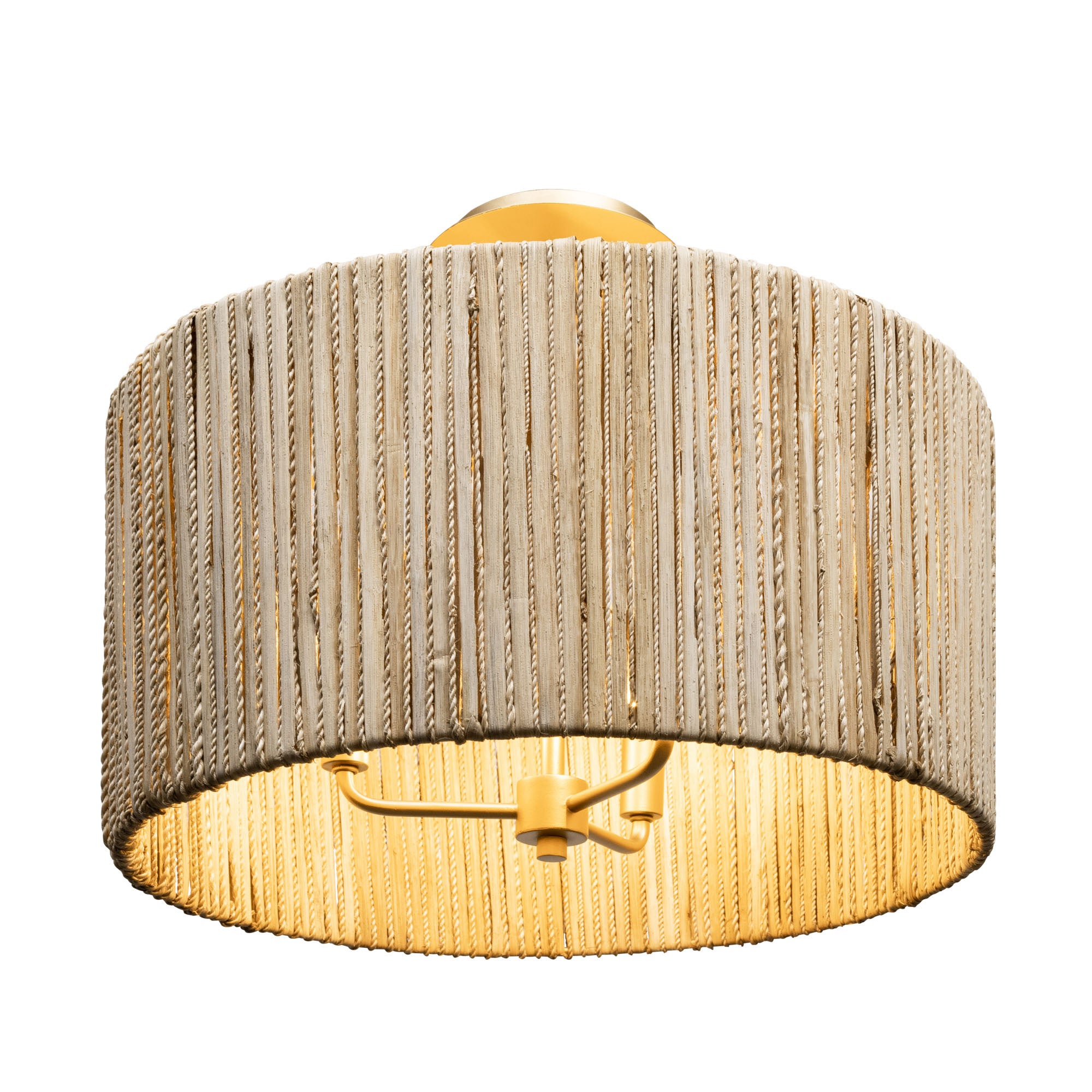 Jacob's Ladder 3-Light Semi-Flush - French Gold