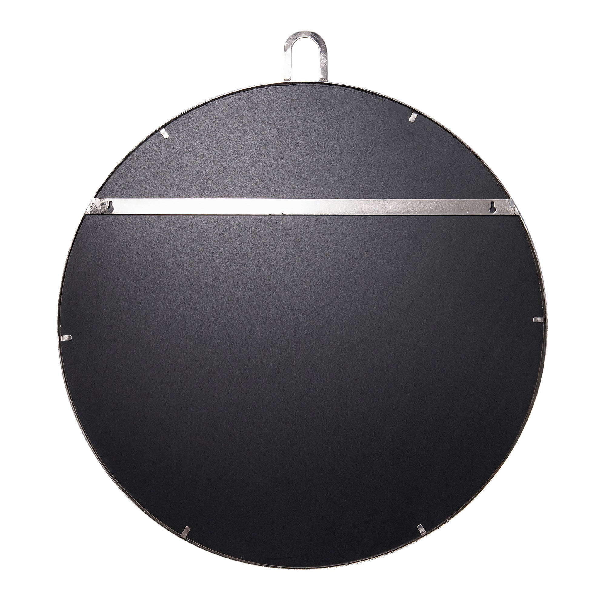 Stopwatch 30-in Round Accent Mirror - Polished Nickel